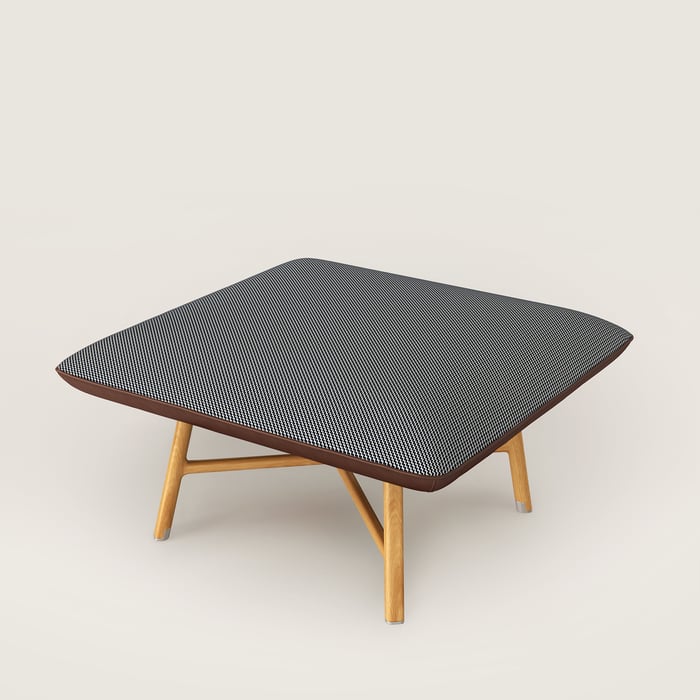 Les Necessaires d'Hermès "Carre d'Assise" Low Stool, High Model