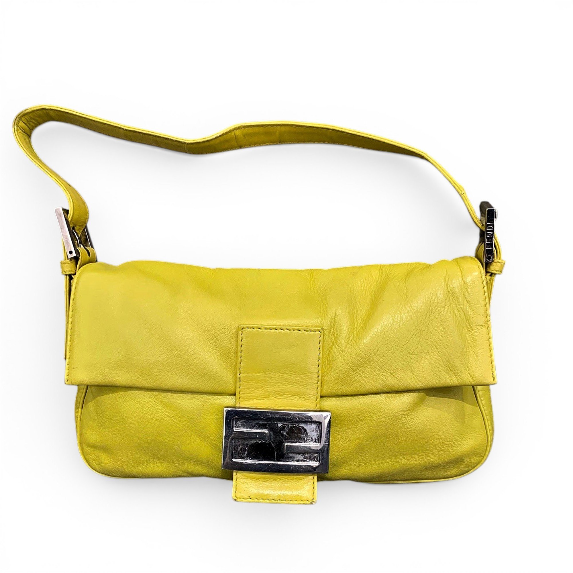 Baguette leather handbag