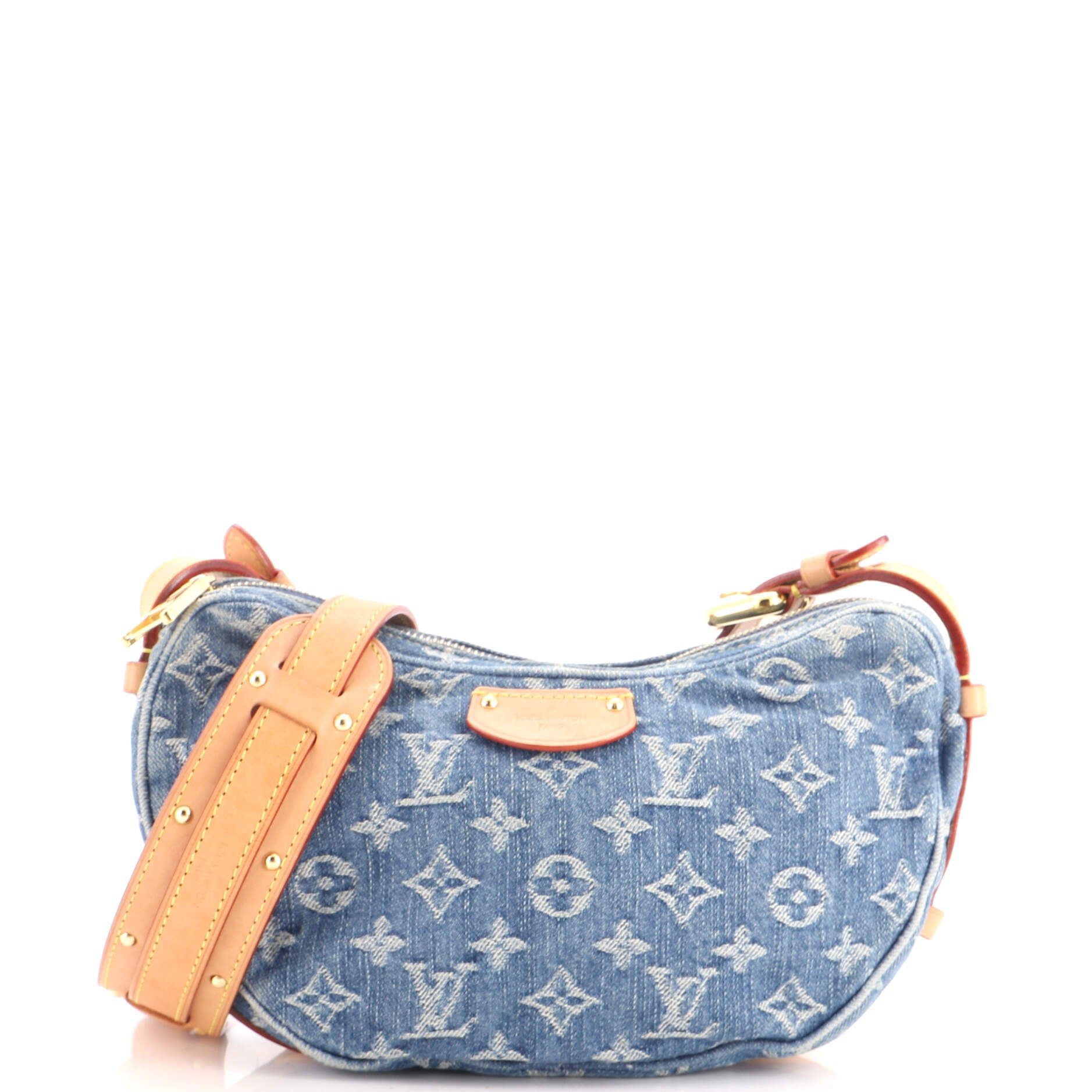 Croissant NM Handbag Monogram Denim MM