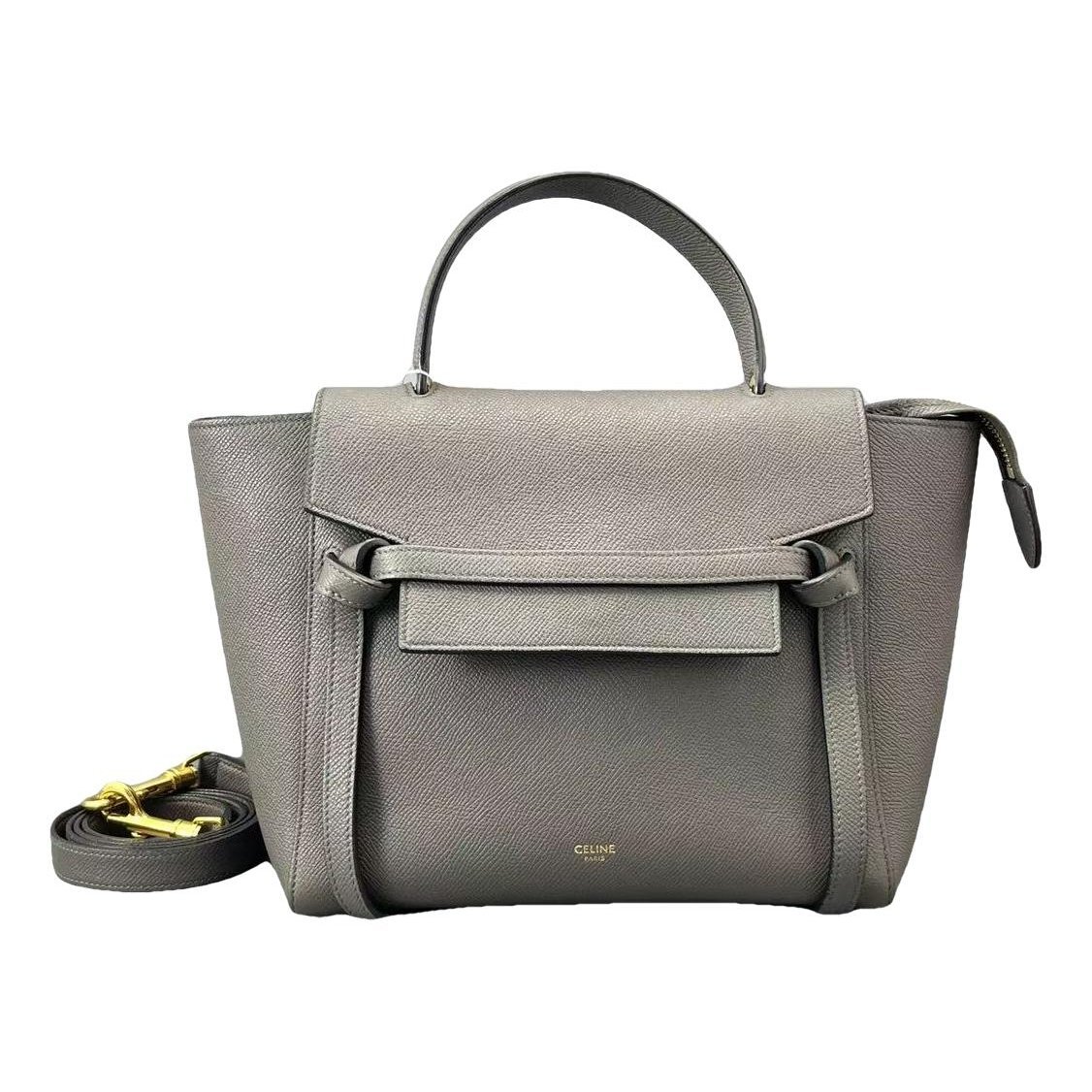 Belt leather handbag