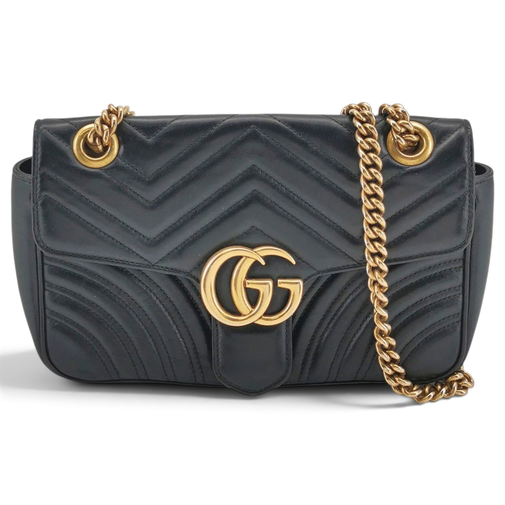 GG Marmont Flap leather crossbody bag