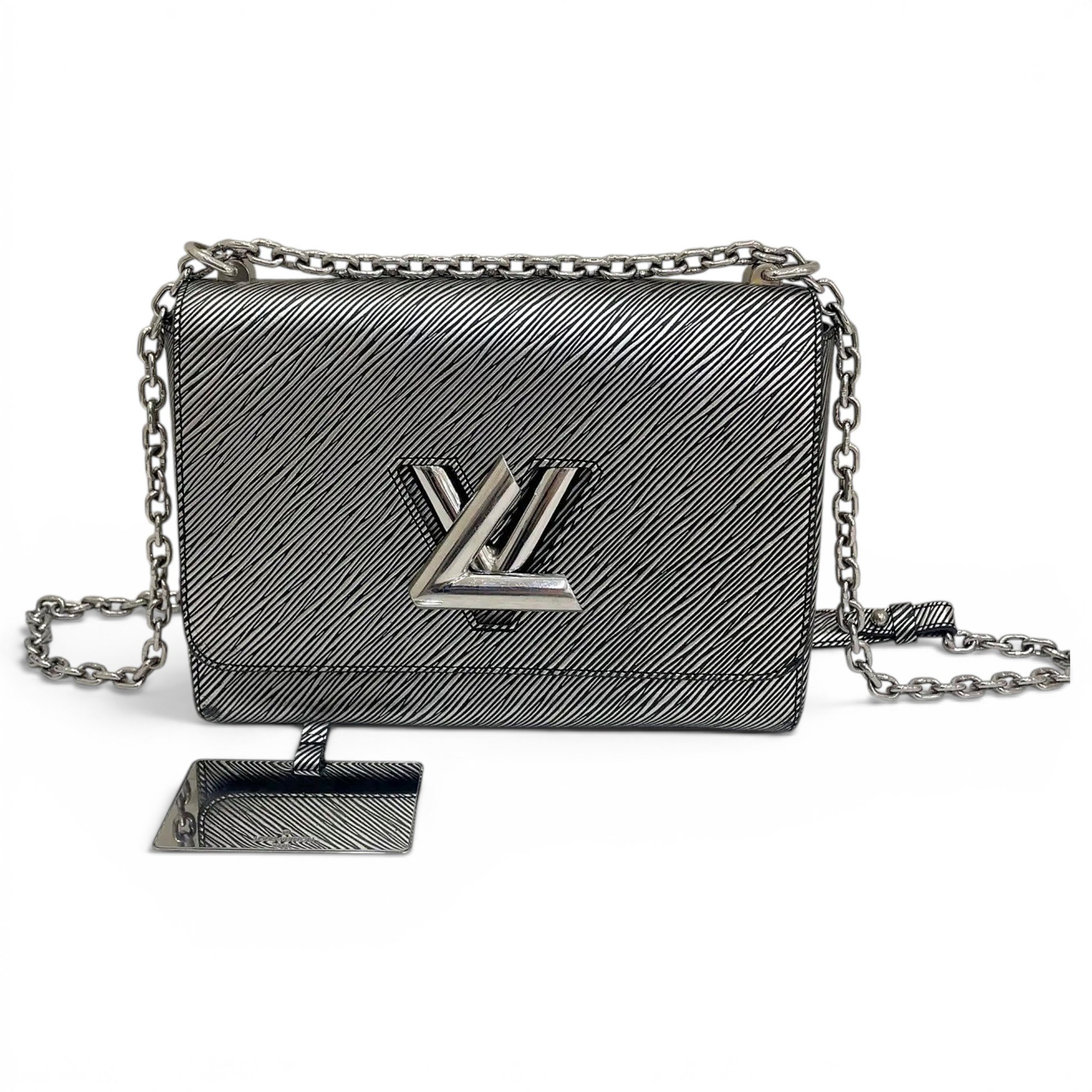 Twist leather crossbody bag