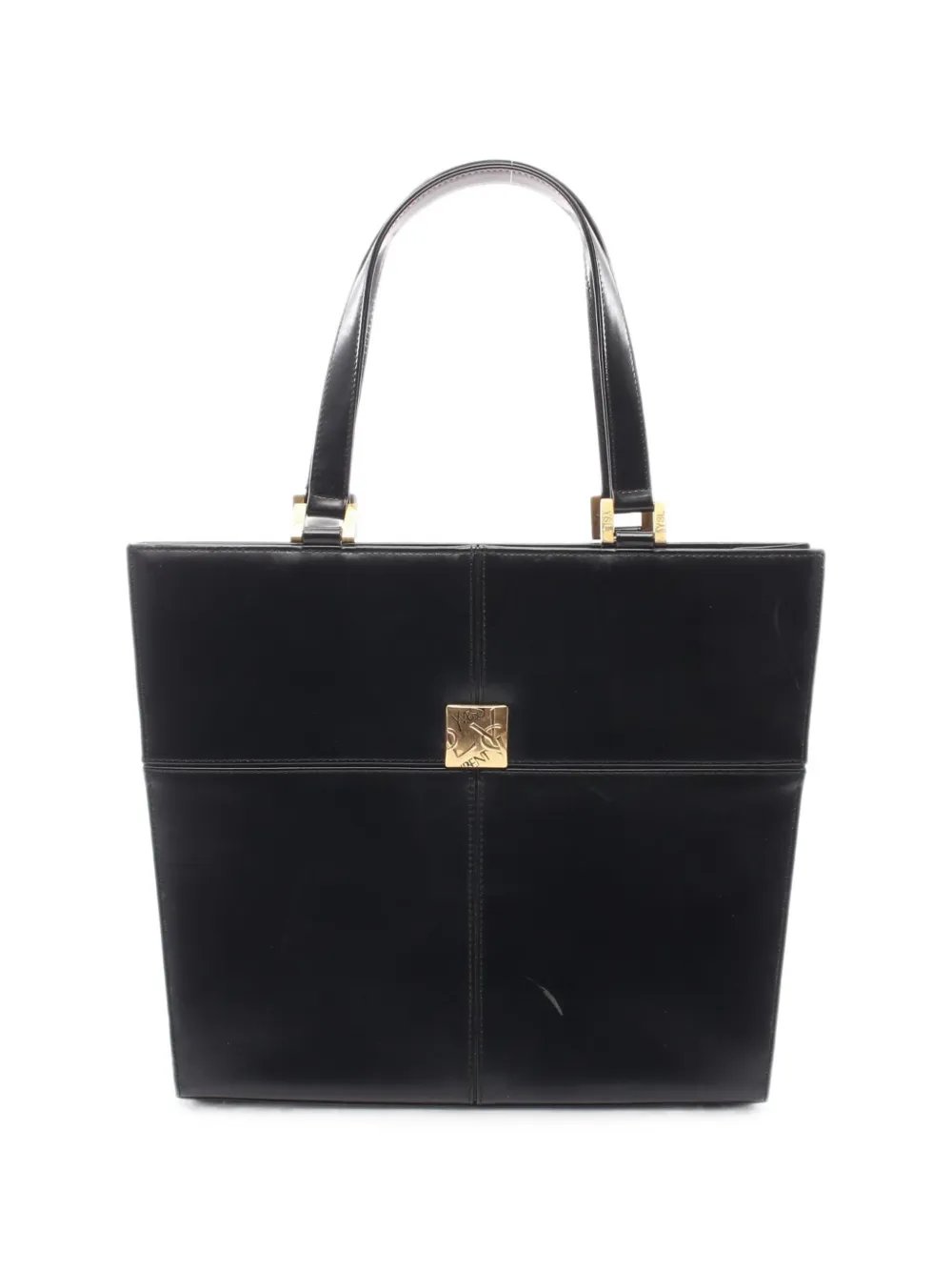 Saint Laurent 2000s logo-plaque tote bag