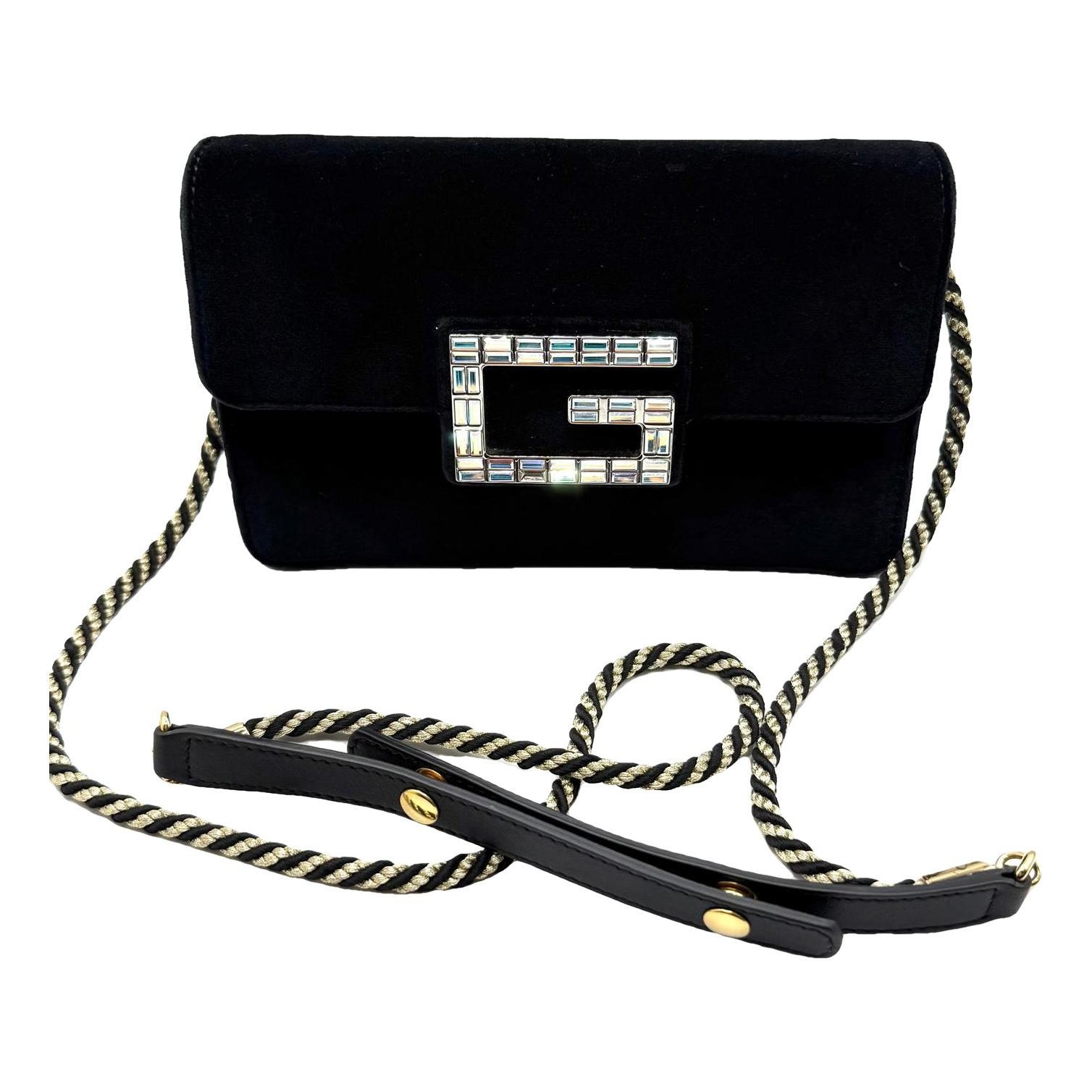 Square G velvet handbag