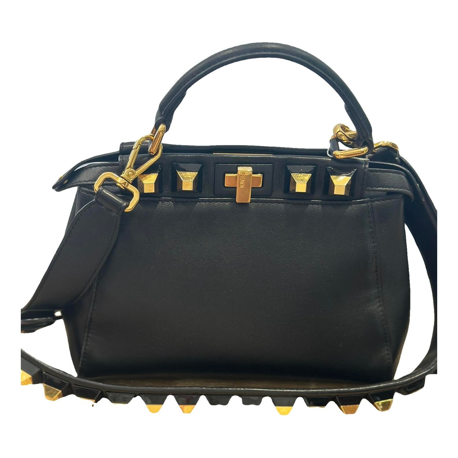 Peekaboo leather handbag