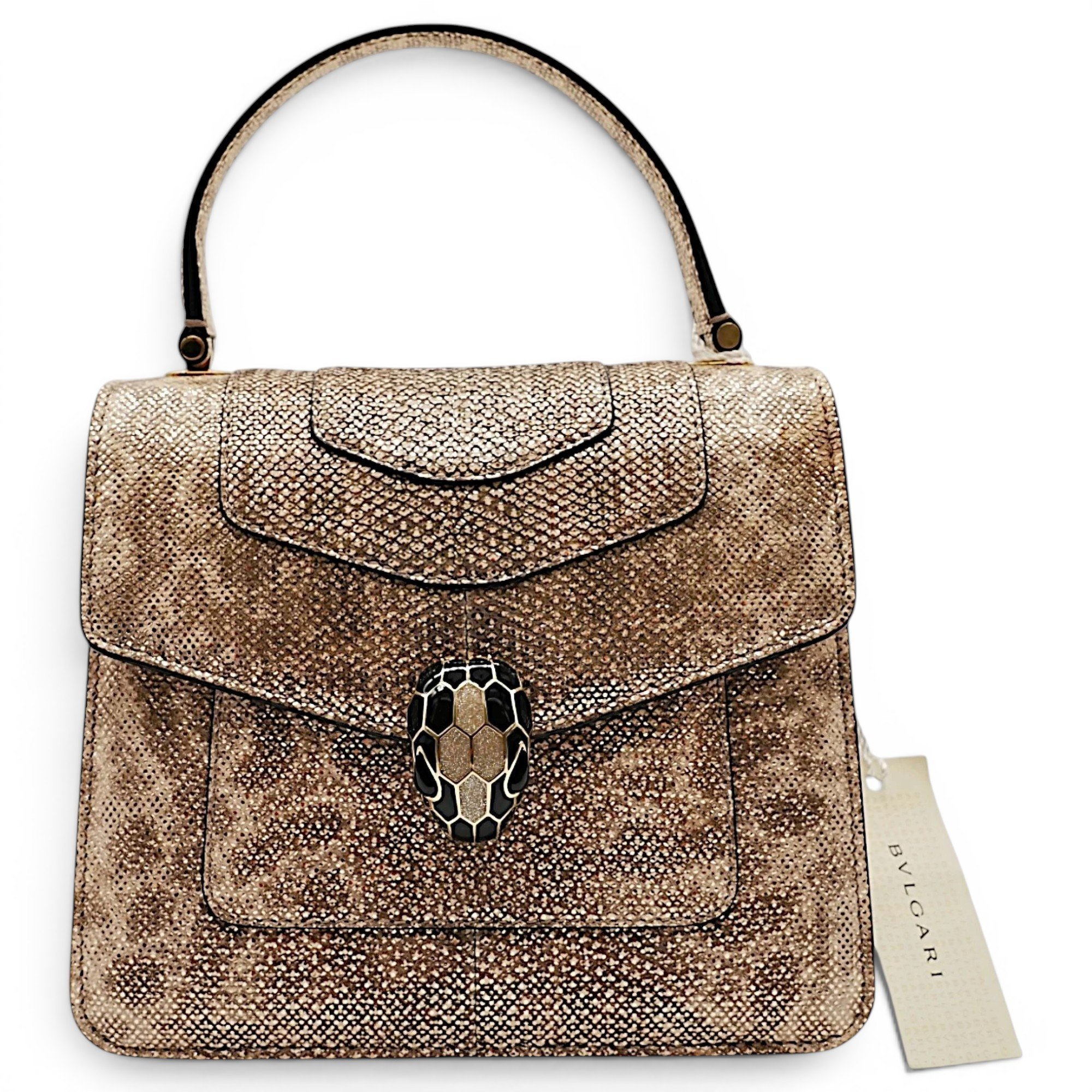 Bulgari leather handbag