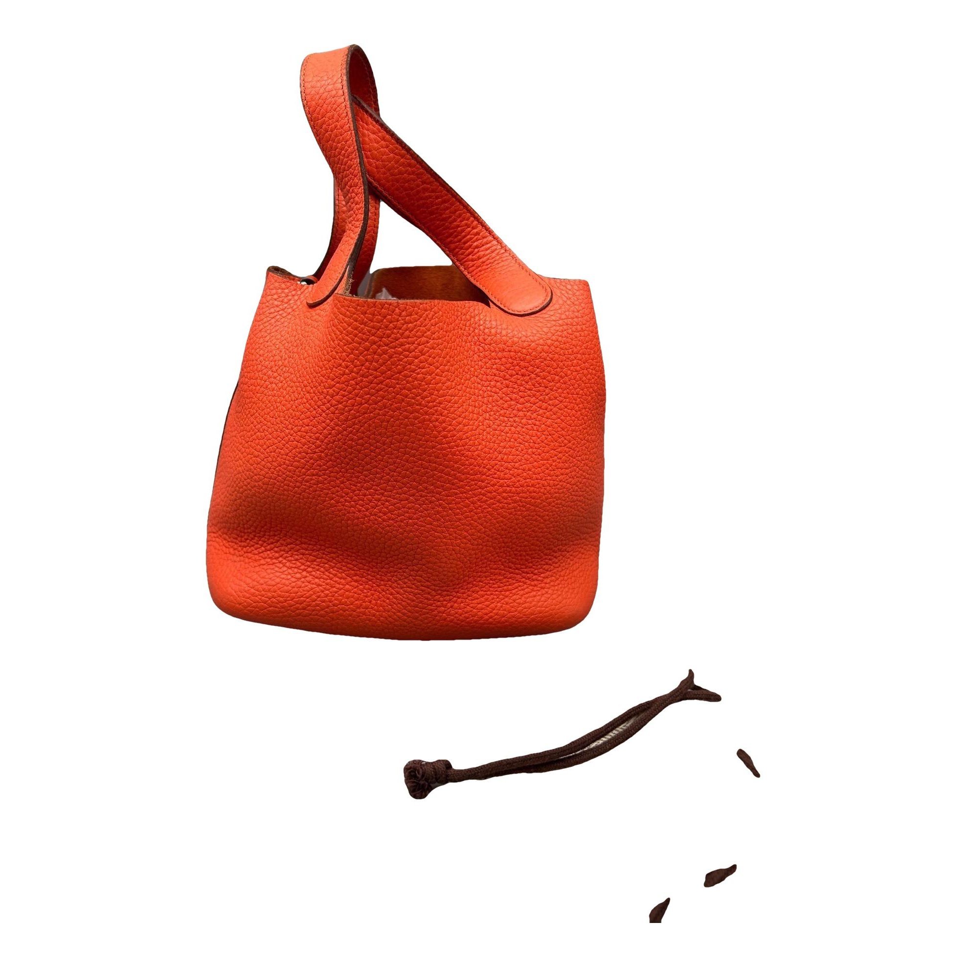 Picotin leather handbag