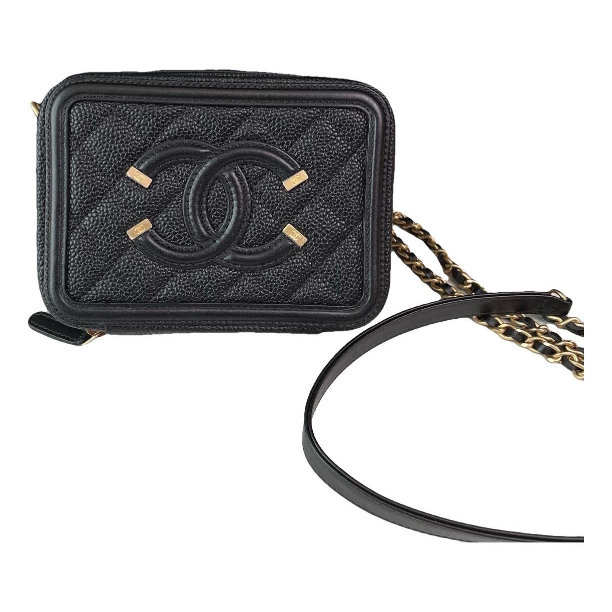 Vanity leather crossbody bag