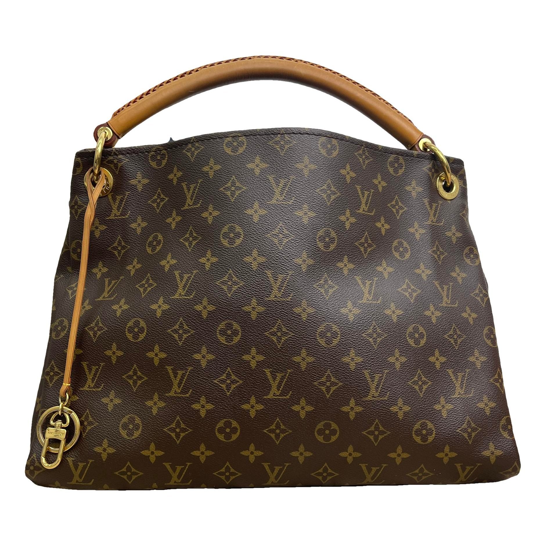 Artsy leather handbag