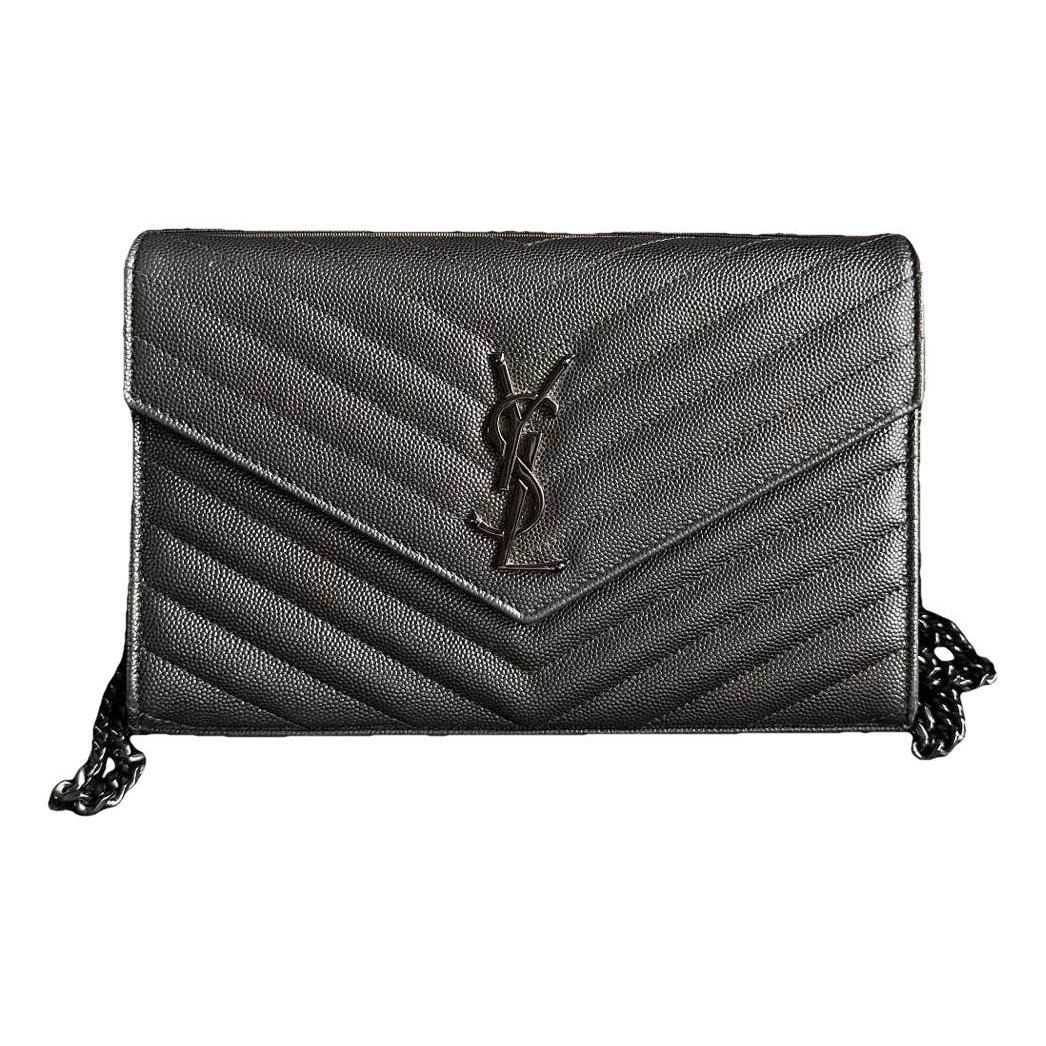 Portefeuille enveloppe leather handbag