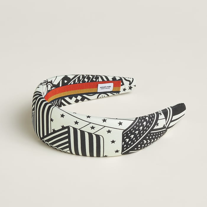 Noir "Sangles En Zigzag Bandana" Gina Headband