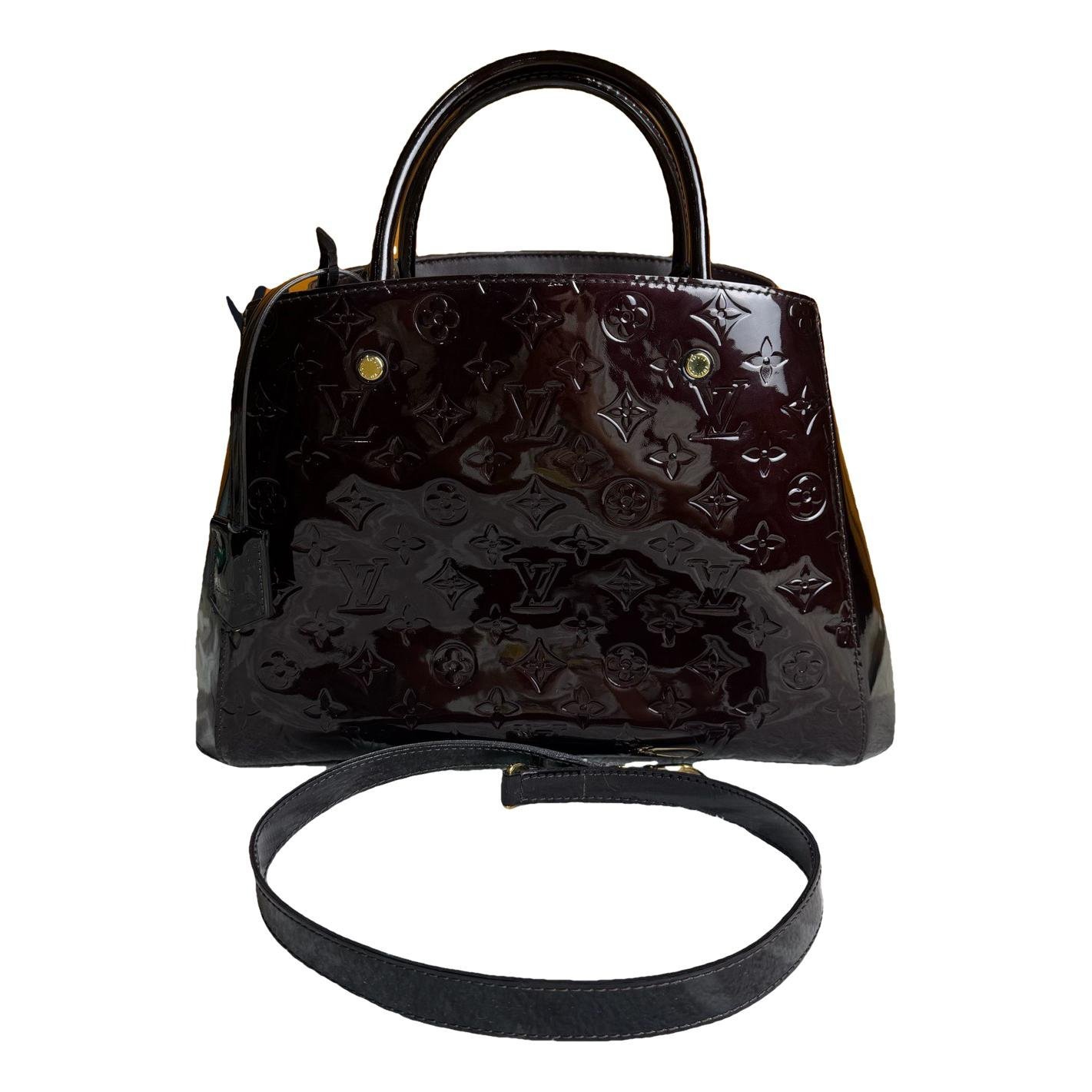 Montaigne patent leather handbag