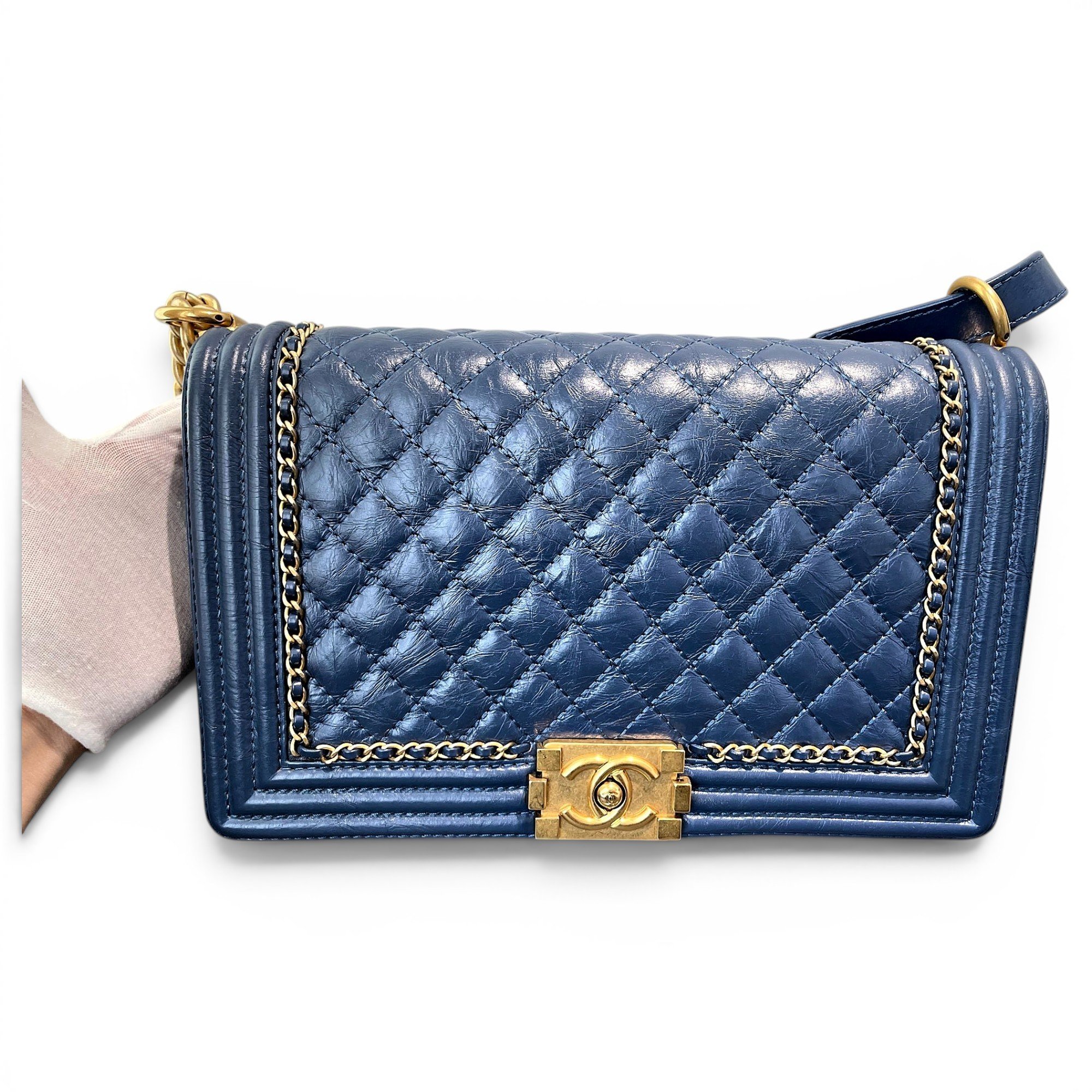 Boy leather handbag