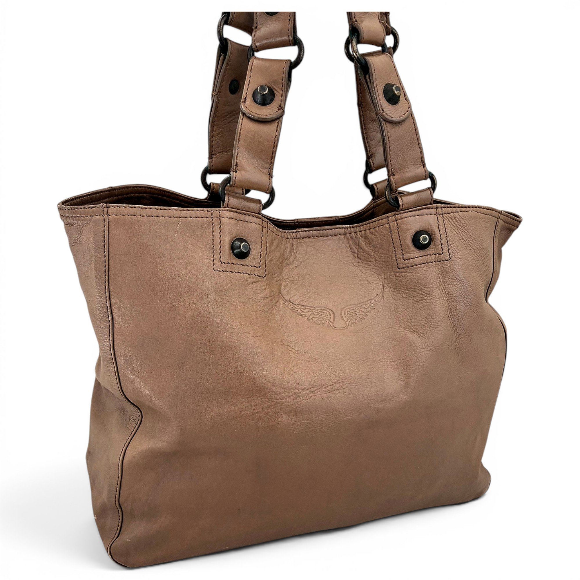Rock leather crossbody bag