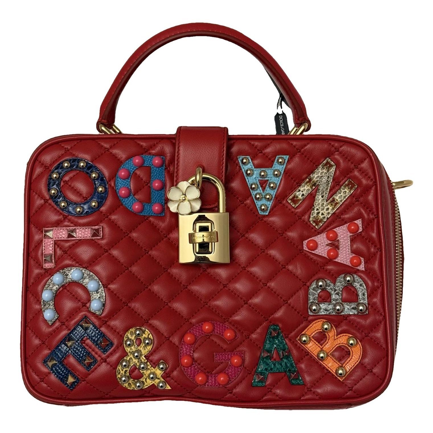 Dolce Box leather crossbody bag