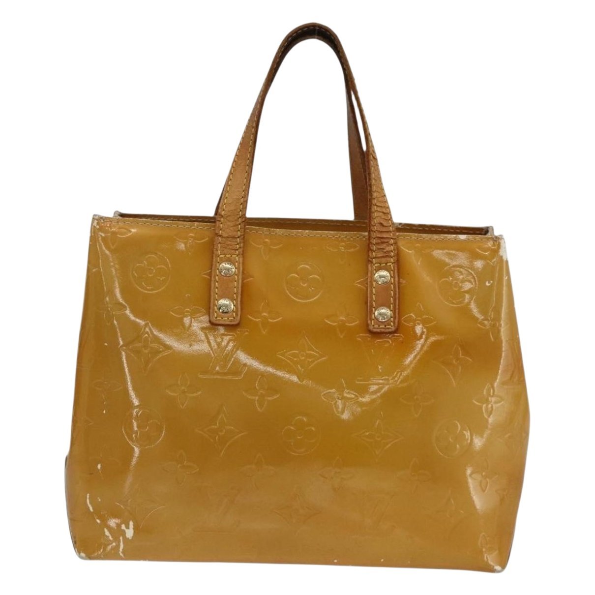 Reade patent leather handbag