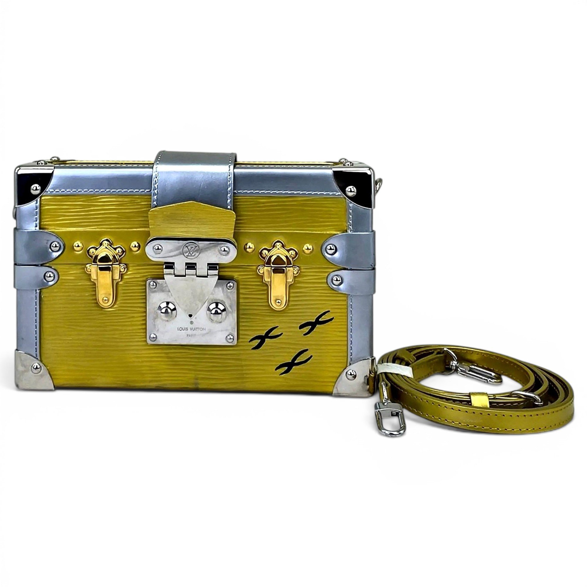 Petite Malle leather handbag