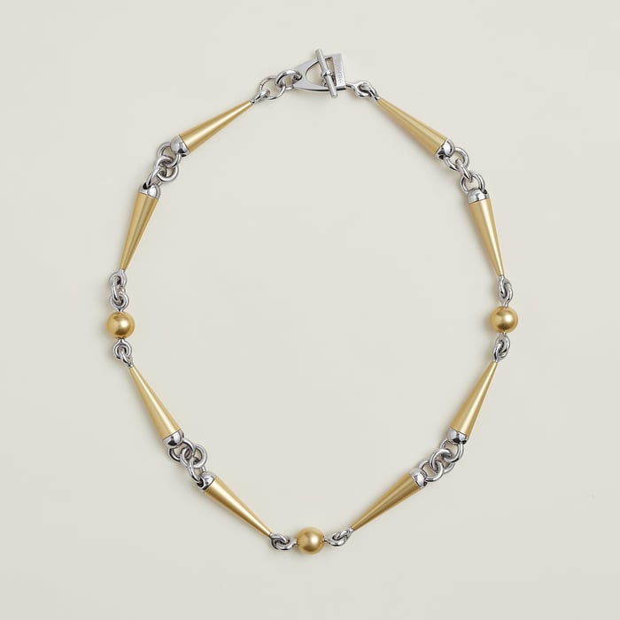 Doré Lumière Epure Equestre Aluminium Necklace