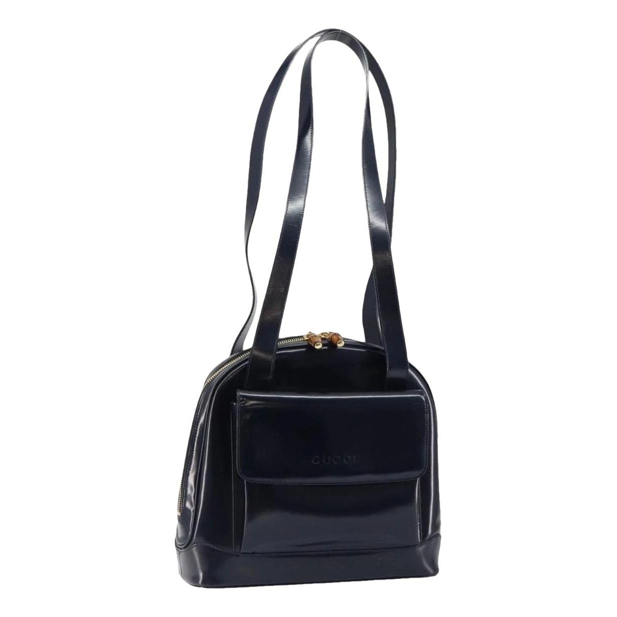 Patent leather handbag