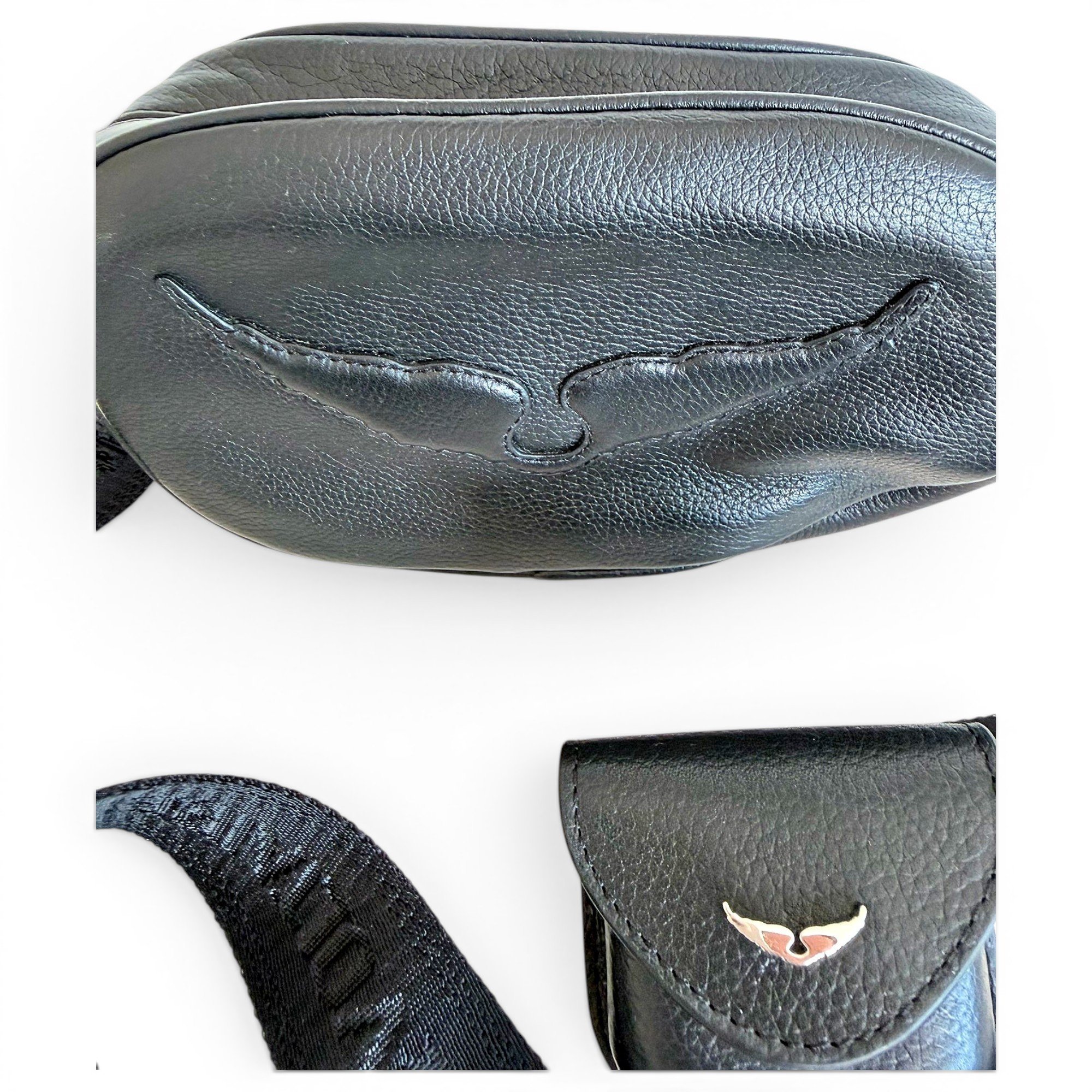 Leather crossbody bag