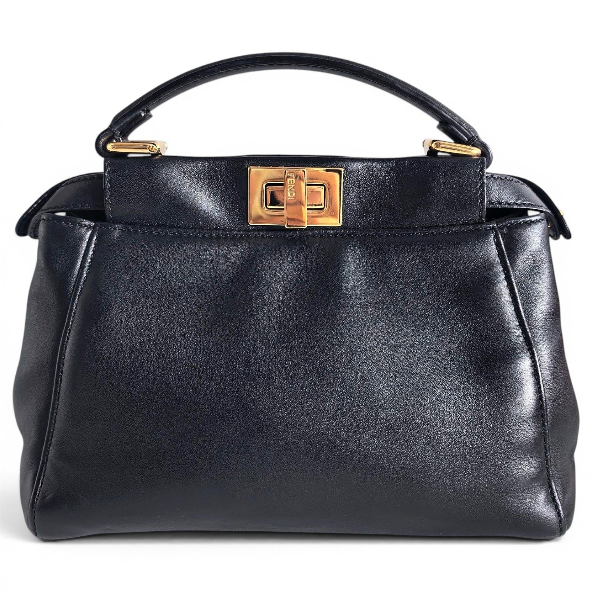Peekaboo leather handbag