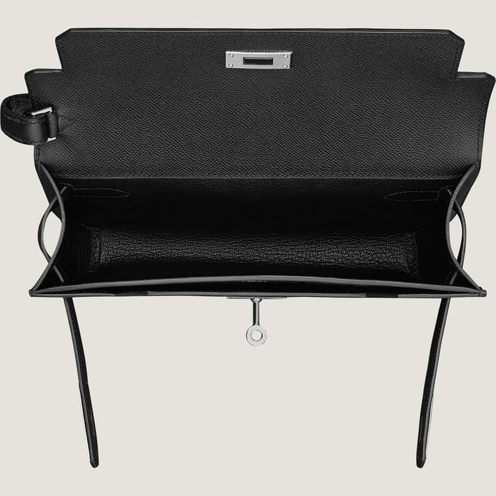 Noir Bolsa De Mão Kelly Dépêches 25