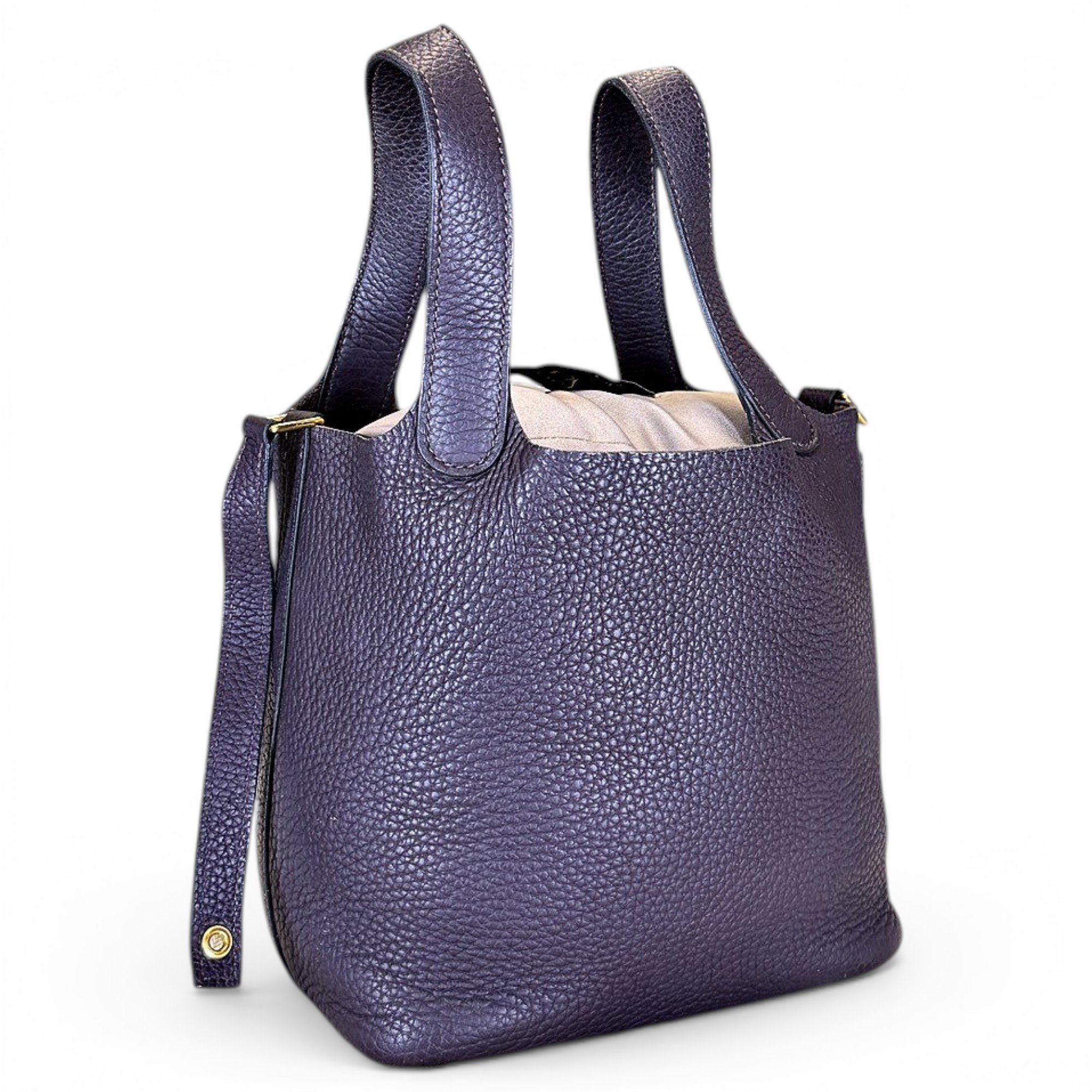 Picotin leather handbag