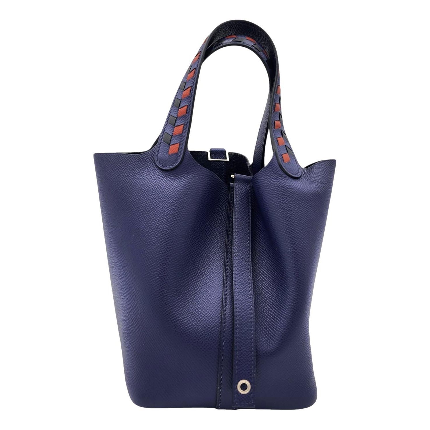 Picotin leather tote
