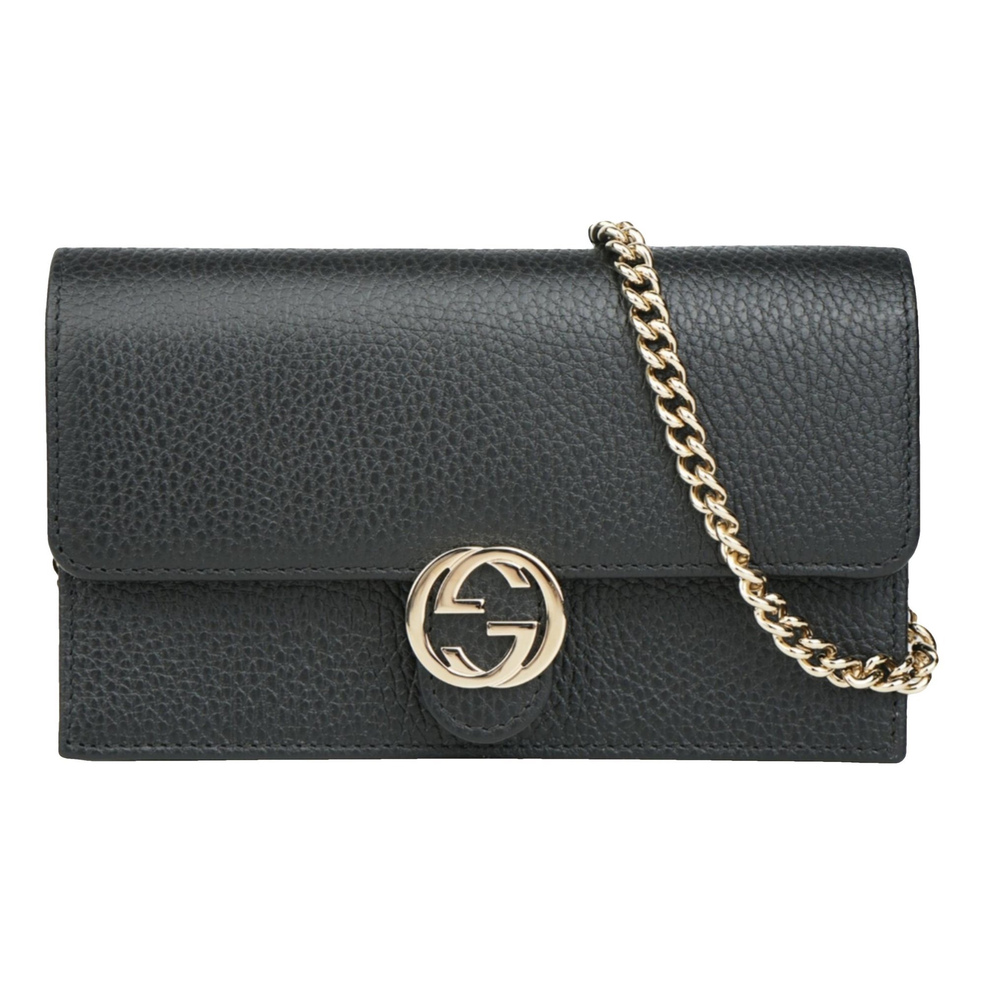 Interlocking leather bag