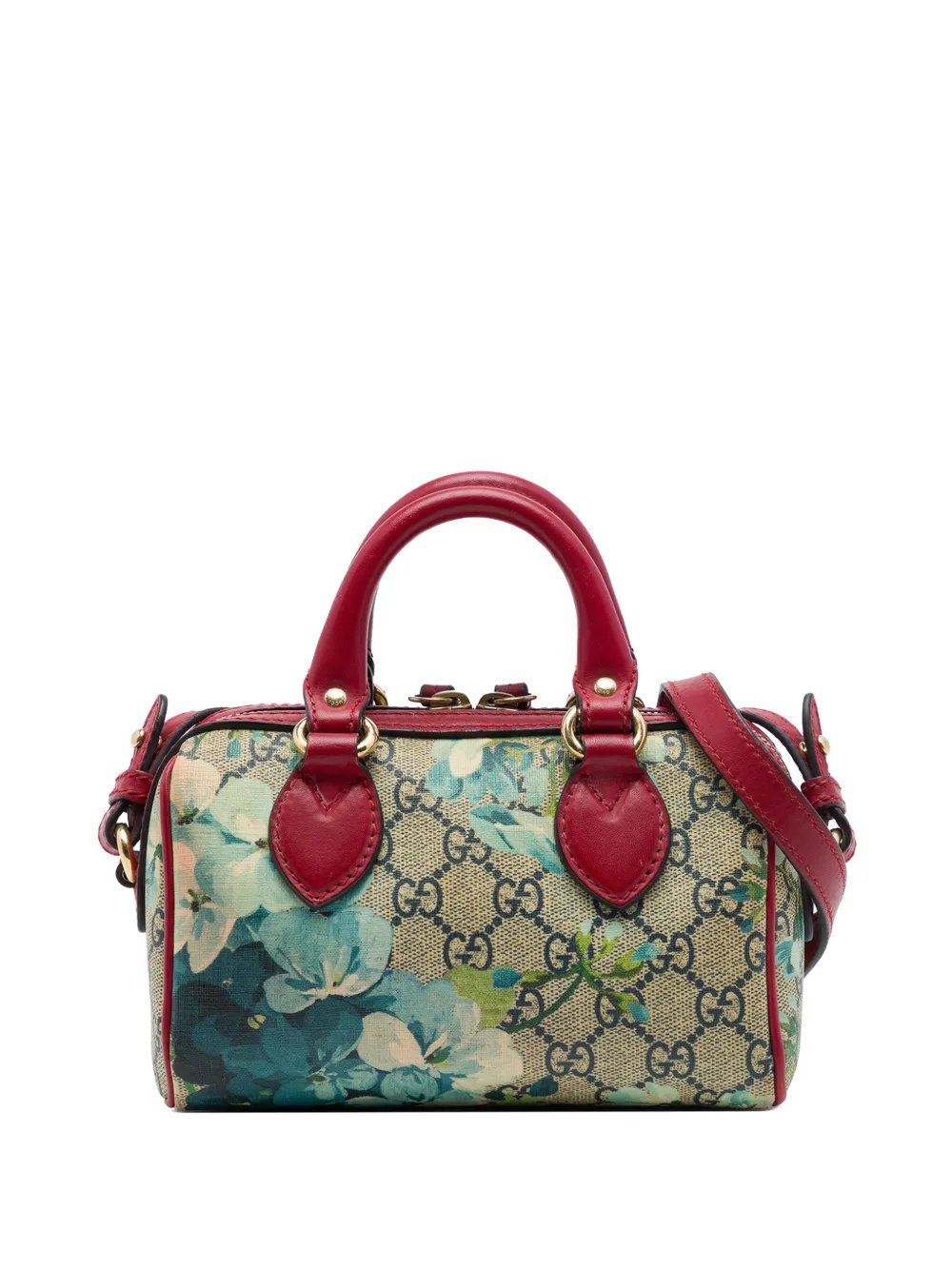 2016-2026 Mini GG Supreme Blooms Boston Bag satchel