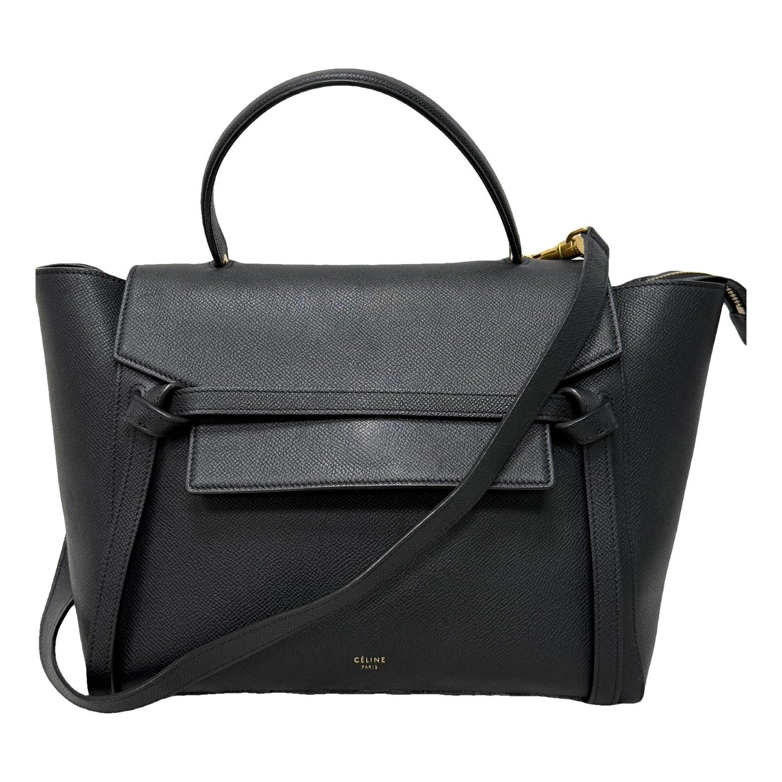 Belt leather handbag
