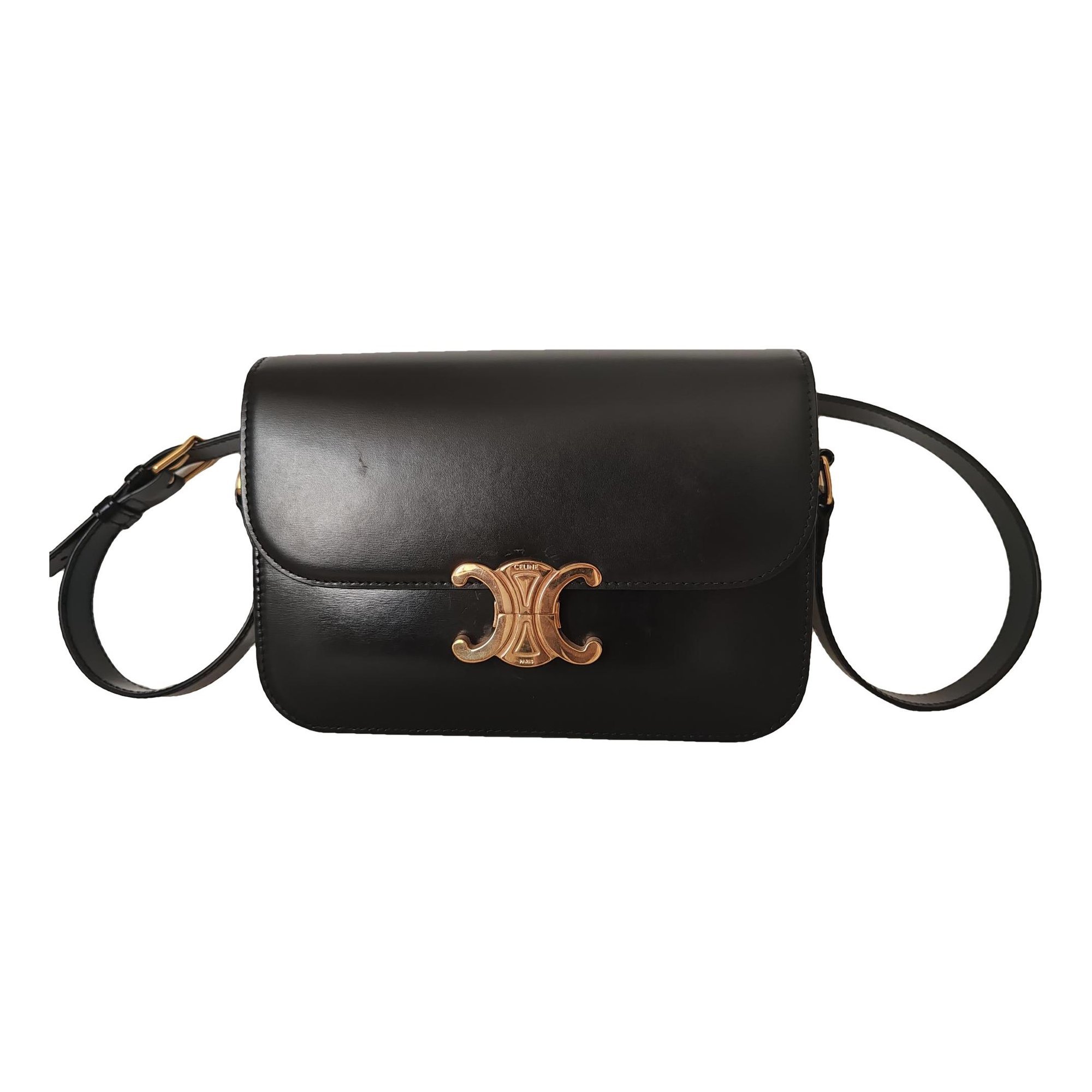 Triomphe leather handbag