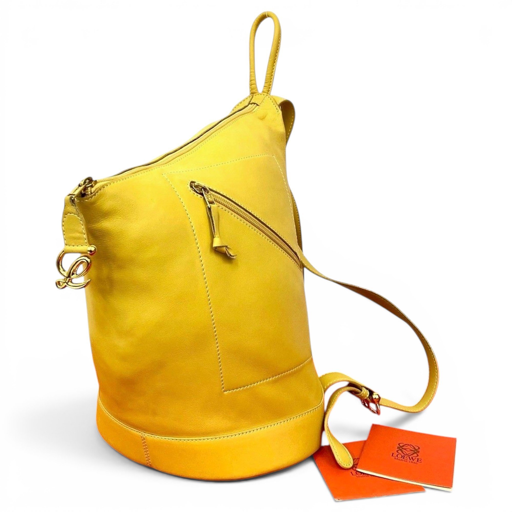 Leather backpack