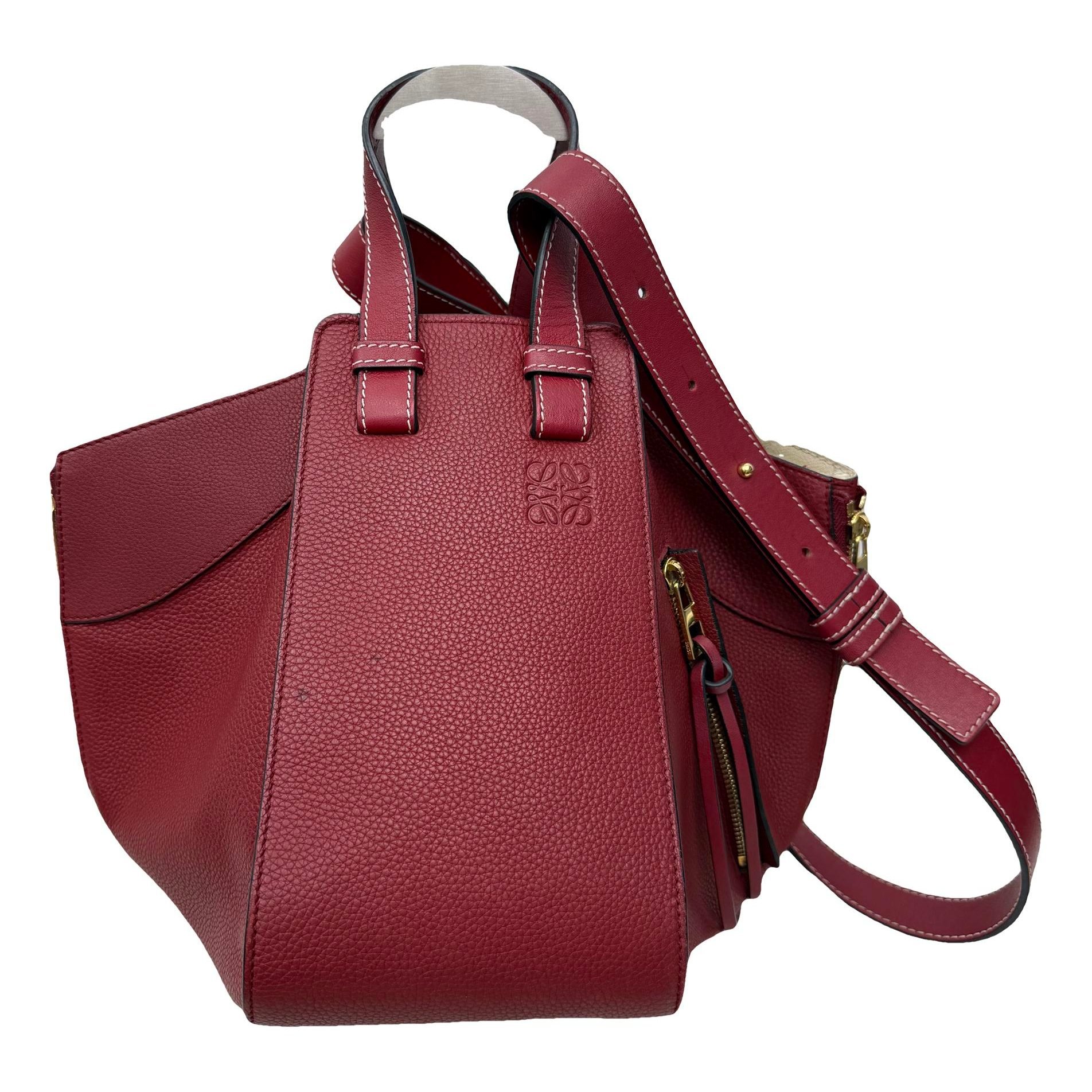 Hammock leather handbag