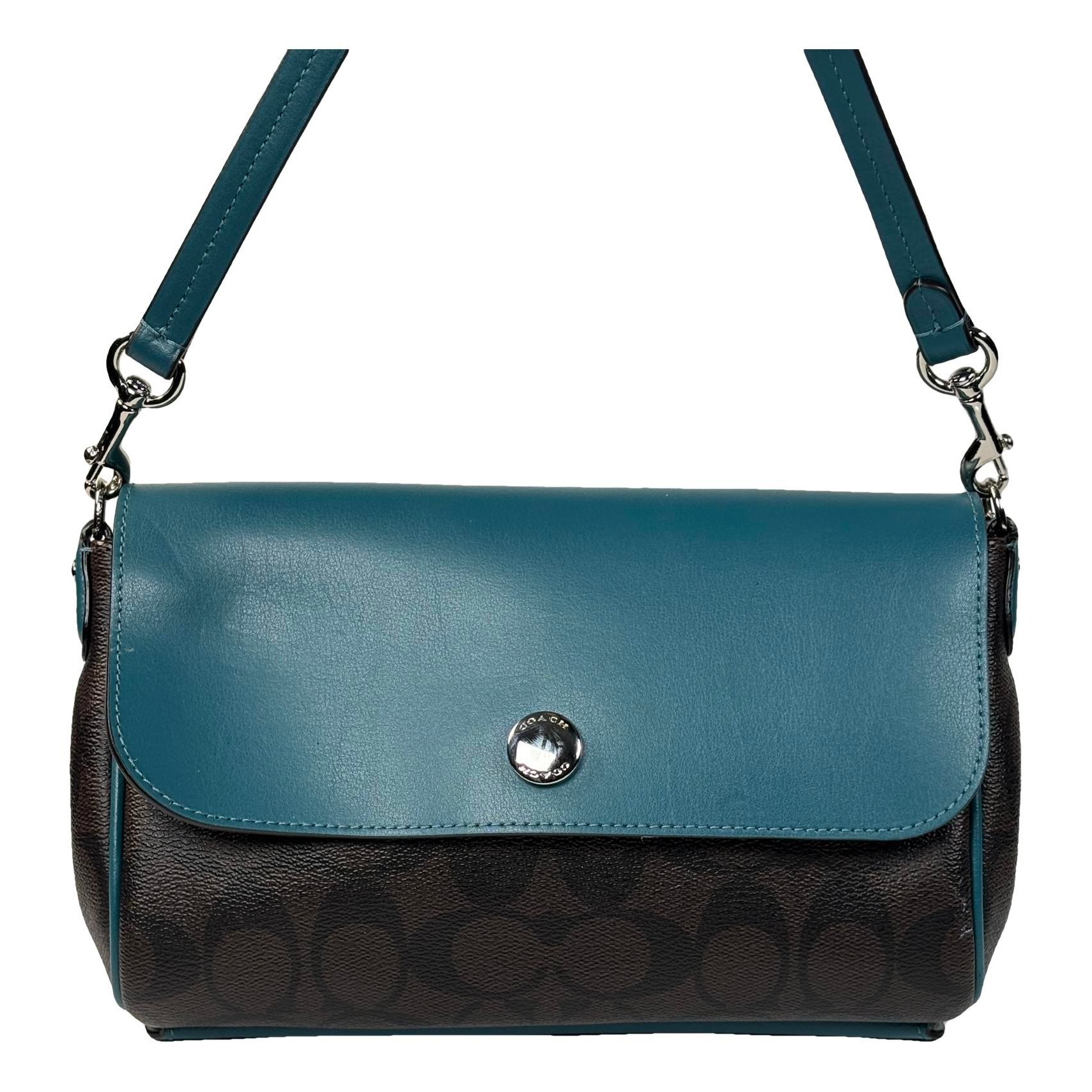 Leather clutch bag