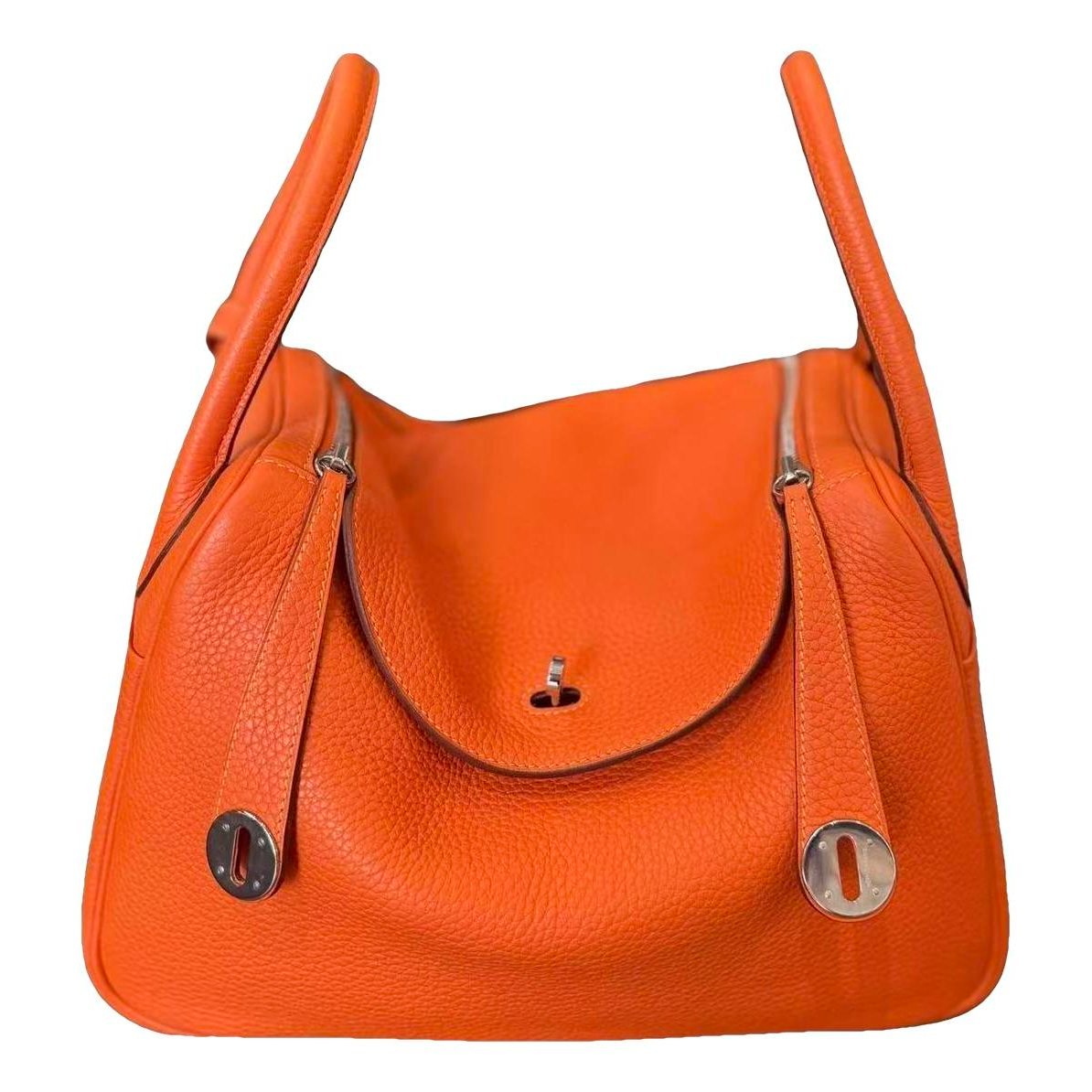 Hermes Lindy Handbag Orange