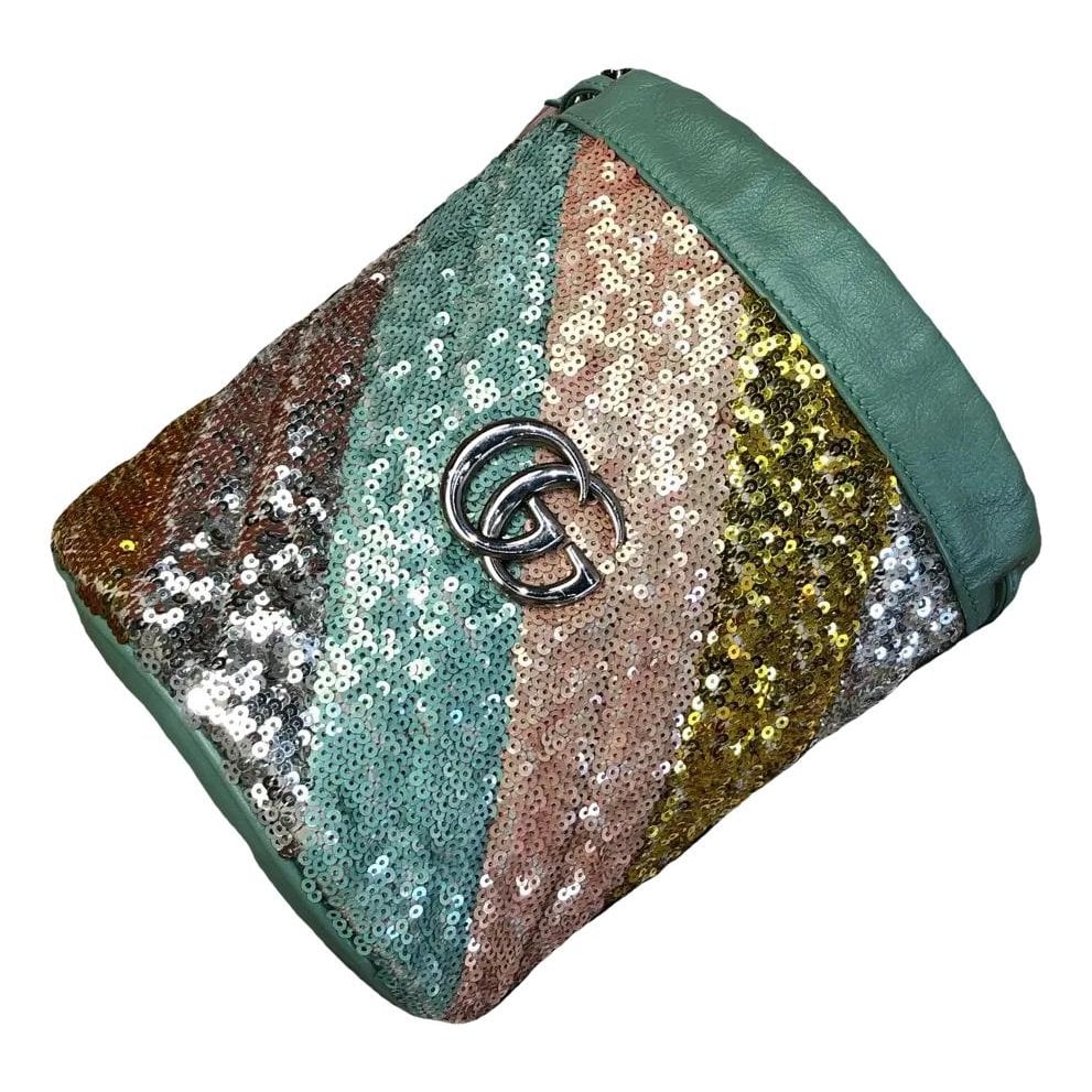 GG Marmont Chain Bucket leather crossbody bag