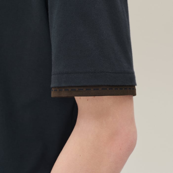Marine "Piqures Sellier" T-shirt