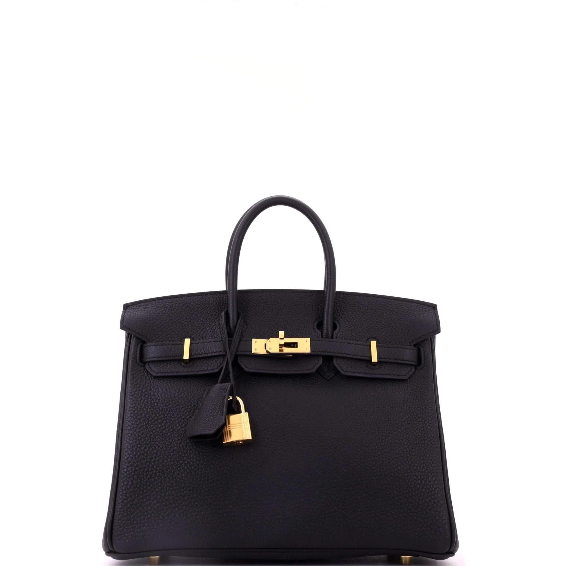 Hermes Birkin 25 Handbag Togo Leather 2020