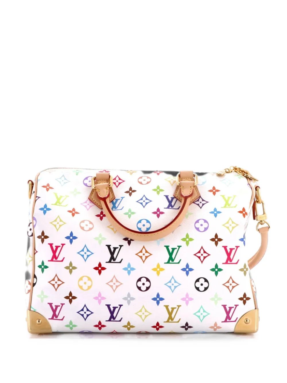 x Takashi Murakami Speedy Soft Bandouliere Bag Monogram Multicolor 30 satchel