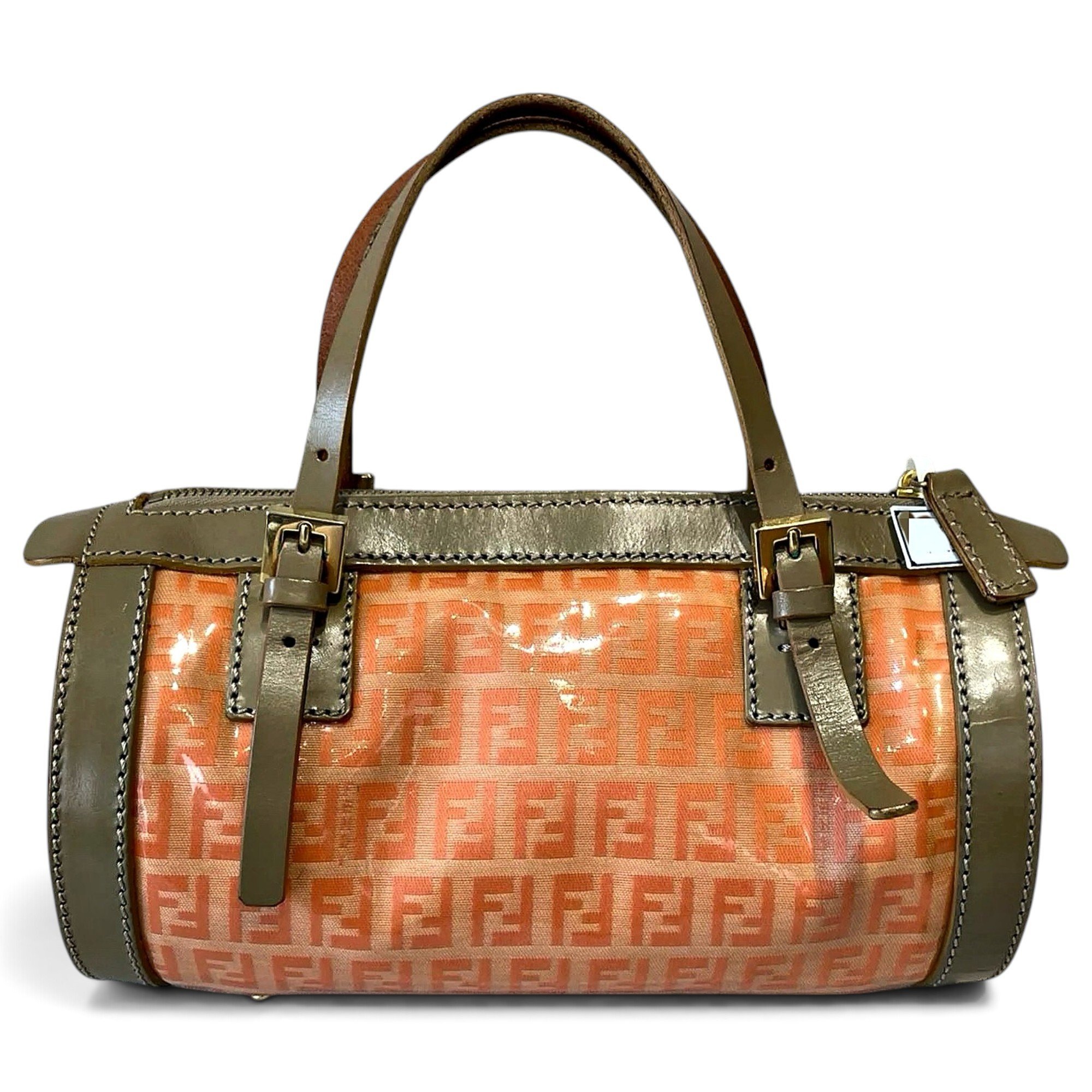 Patent leather handbag
