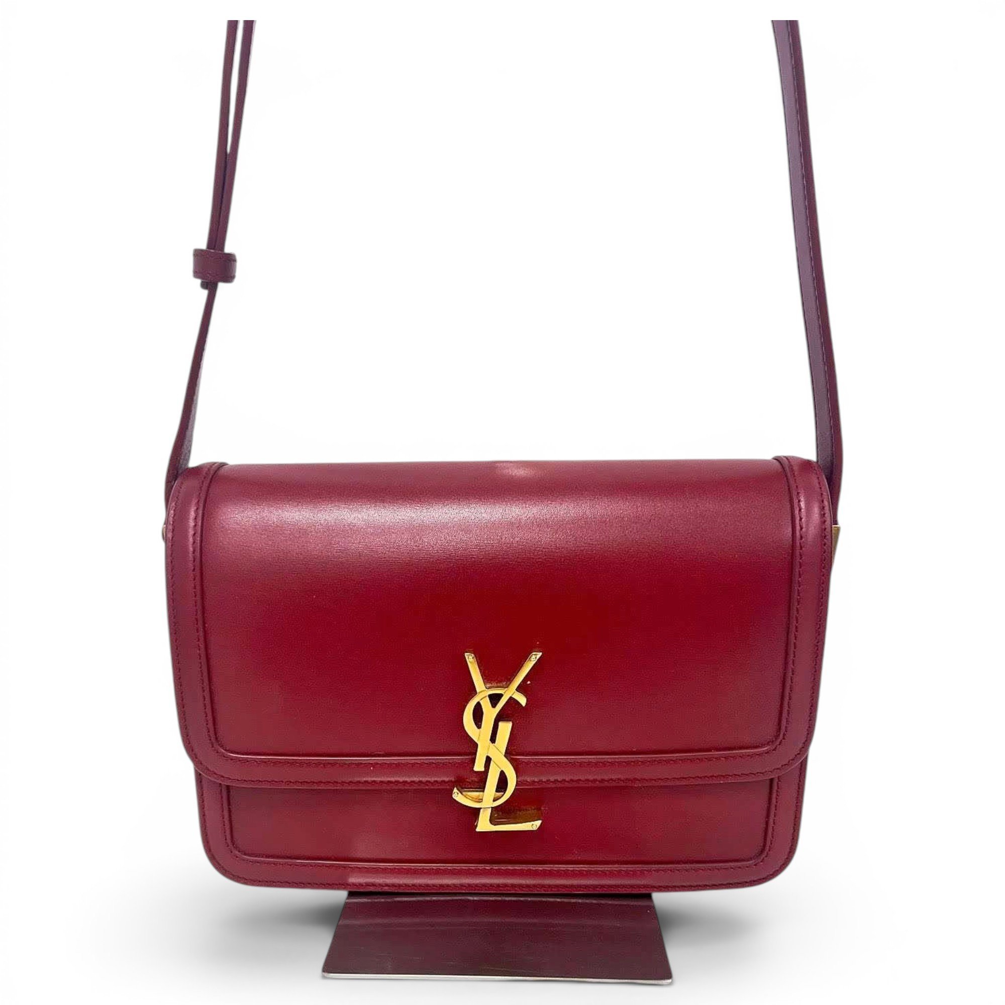 Solférino leather handbag