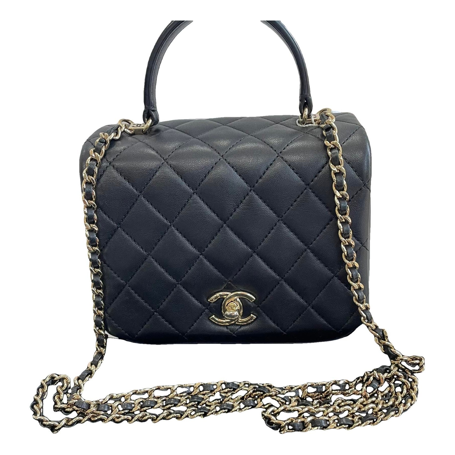 Coco Handle leather handbag
