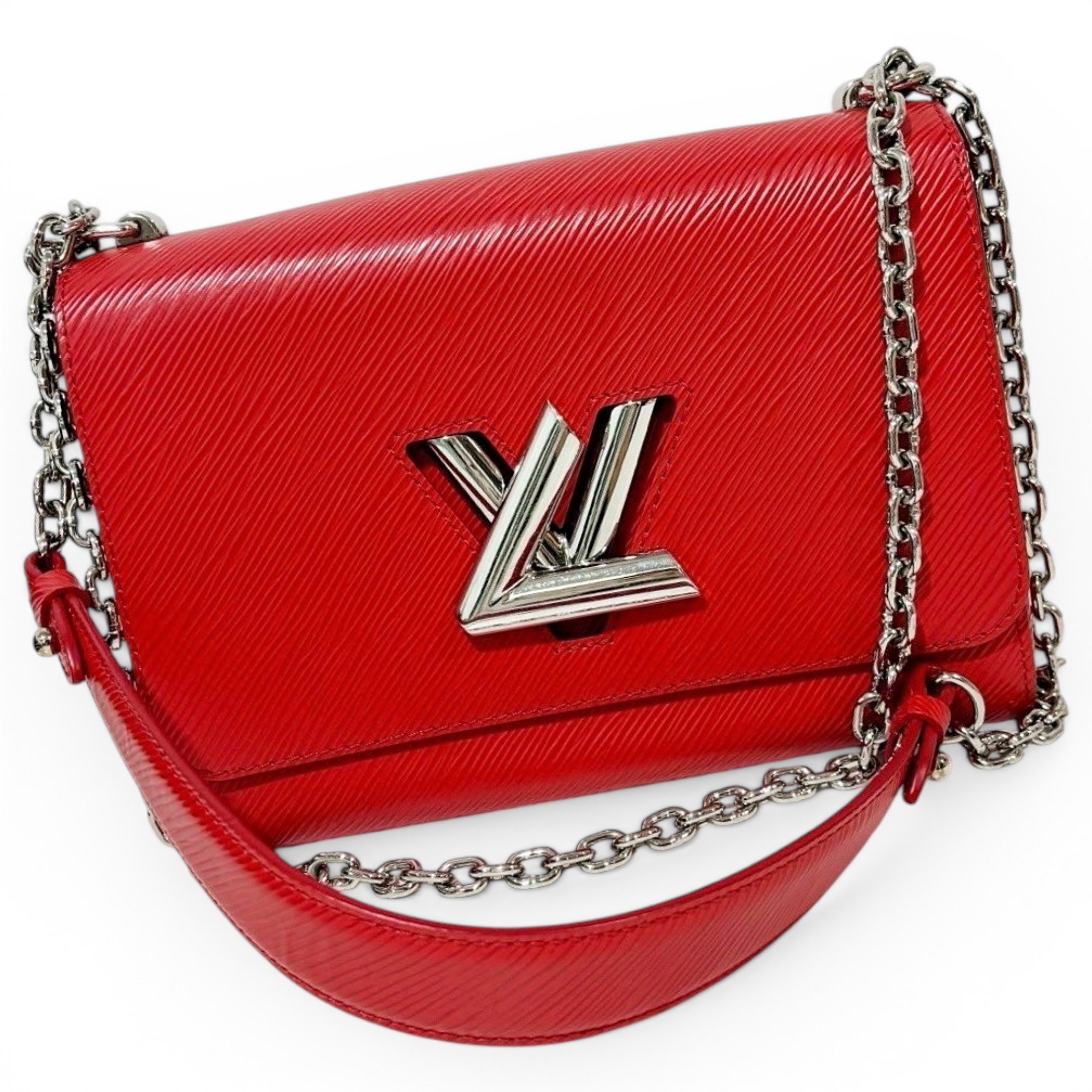 Twist leather handbag
