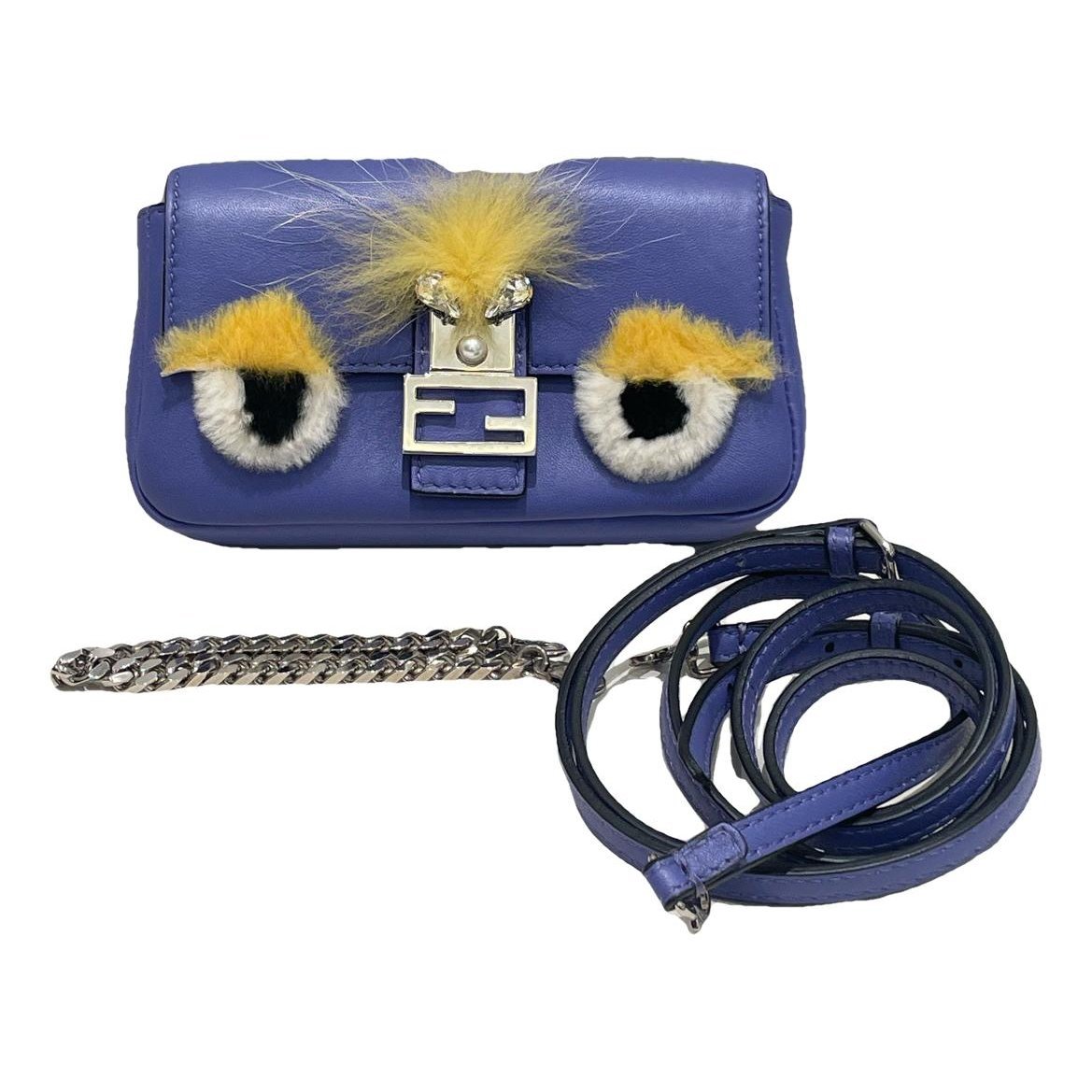 Baguette Chain leather crossbody bag