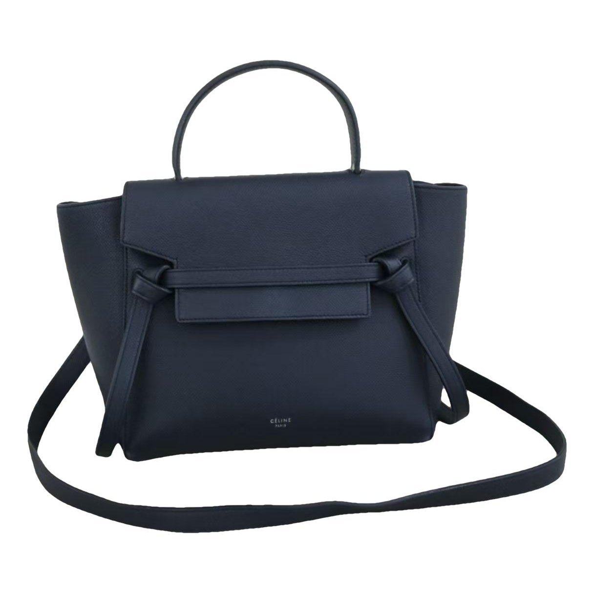Belt leather handbag