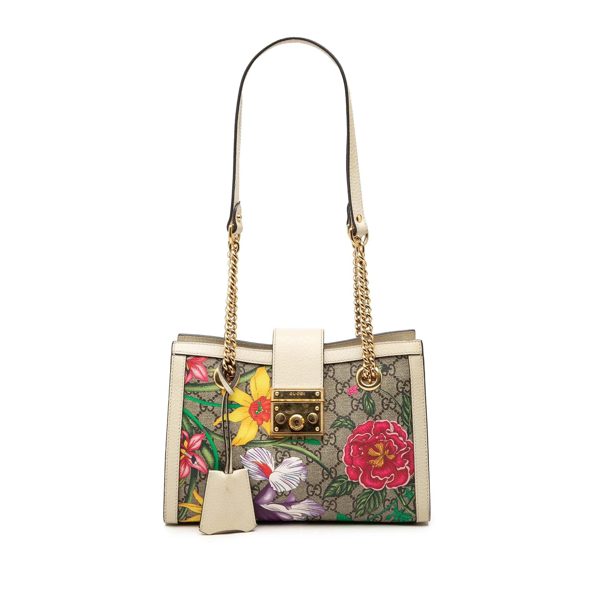 Padlock leather tote