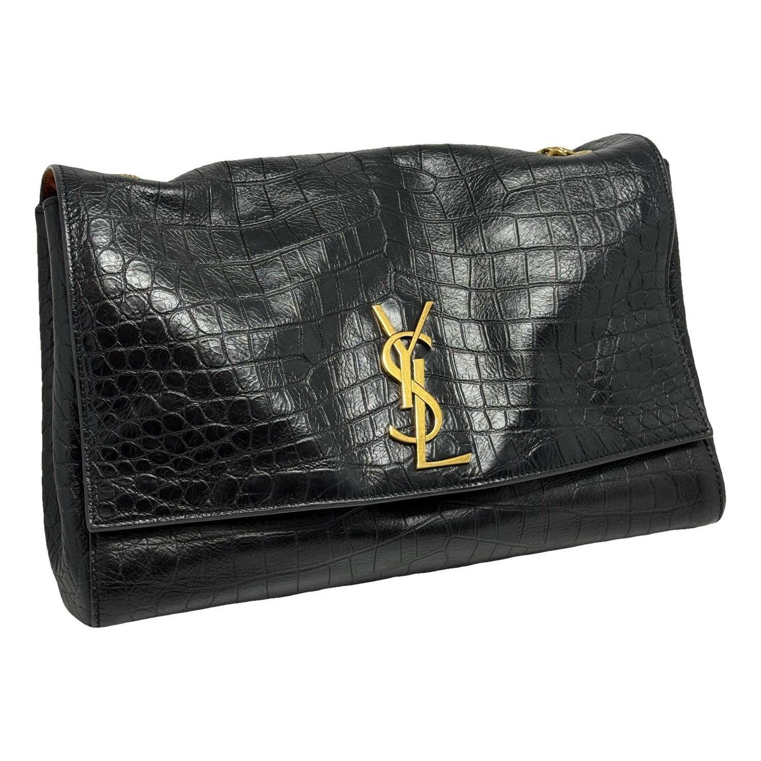 Reversible kate leather crossbody bag