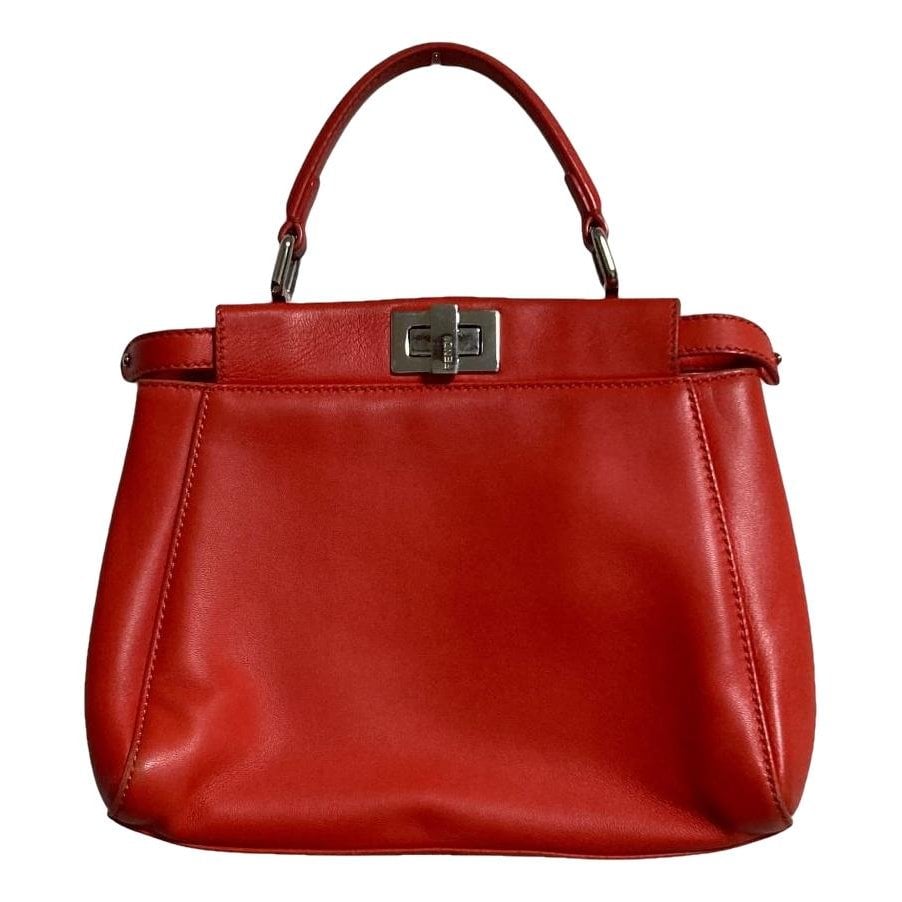 Peekaboo leather handbag