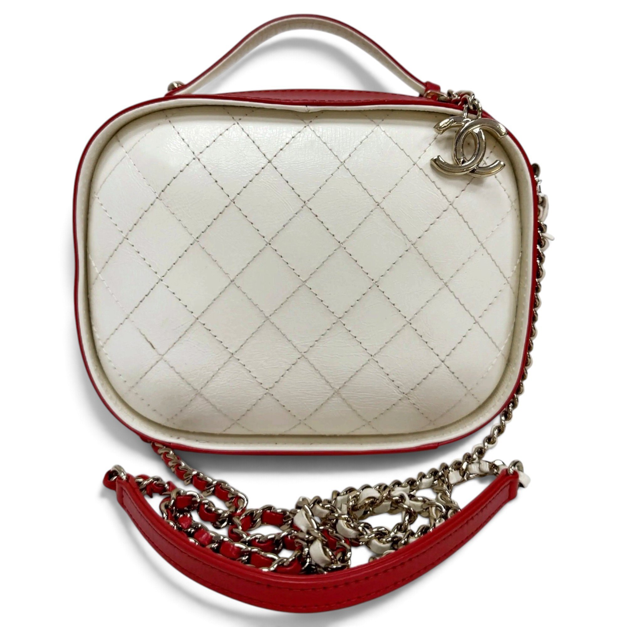 Vanity leather crossbody bag